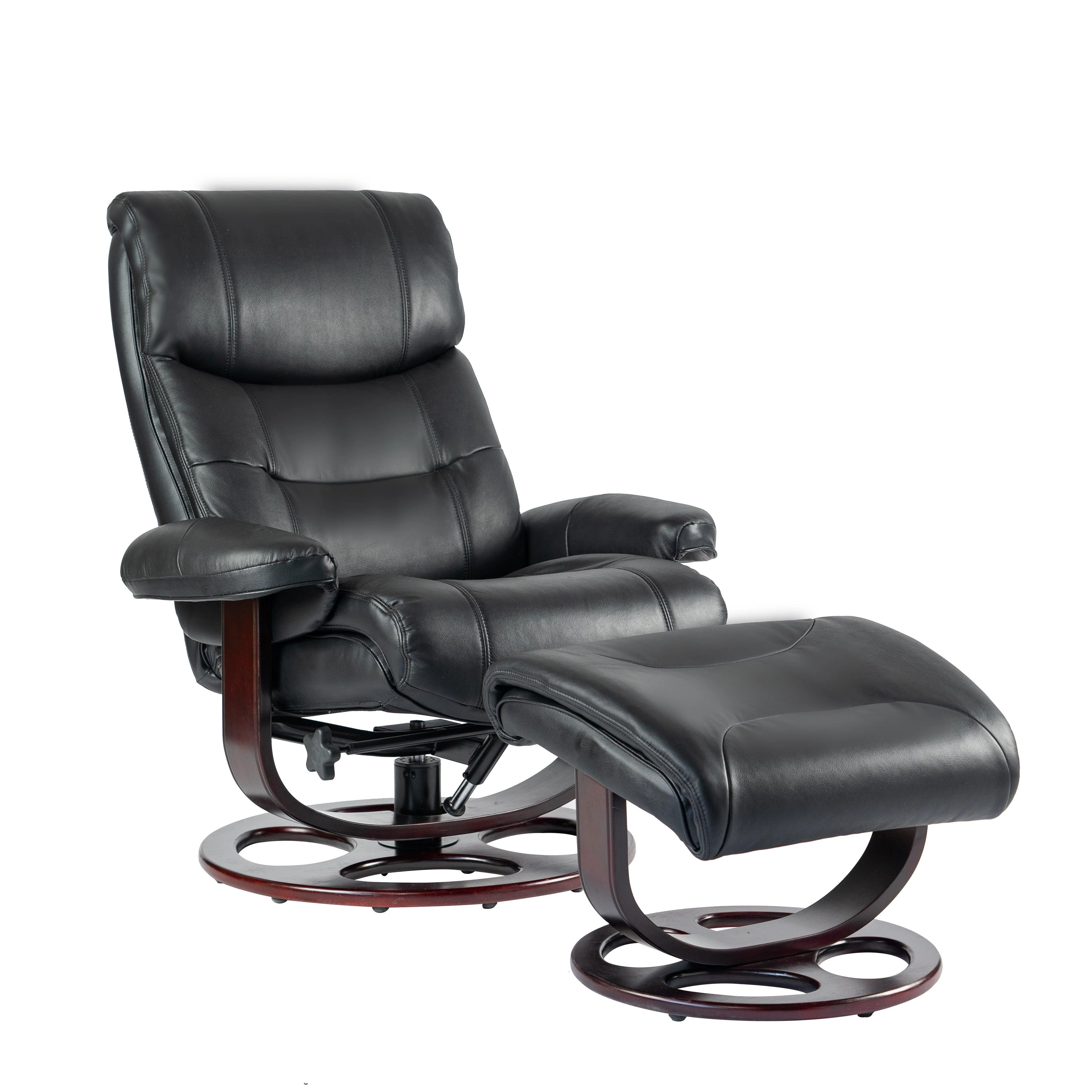 Dawson Swivel Pedestal Recliner w/Ottoman - Frankwebs