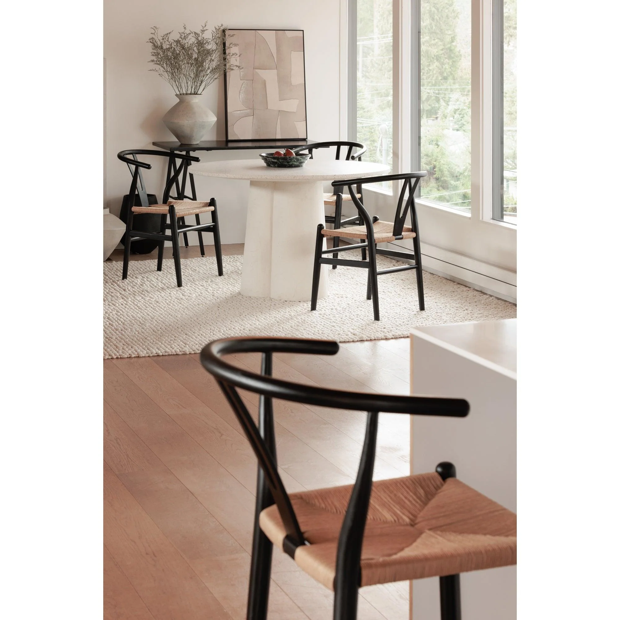 Ventana Counter Stool Black And Natural - Frankwebs
