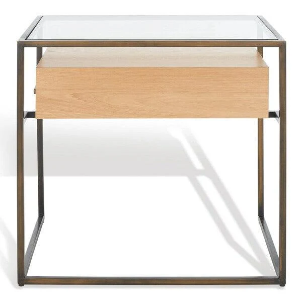 CAELAN GLASS SIDE TABLE - Frankwebs