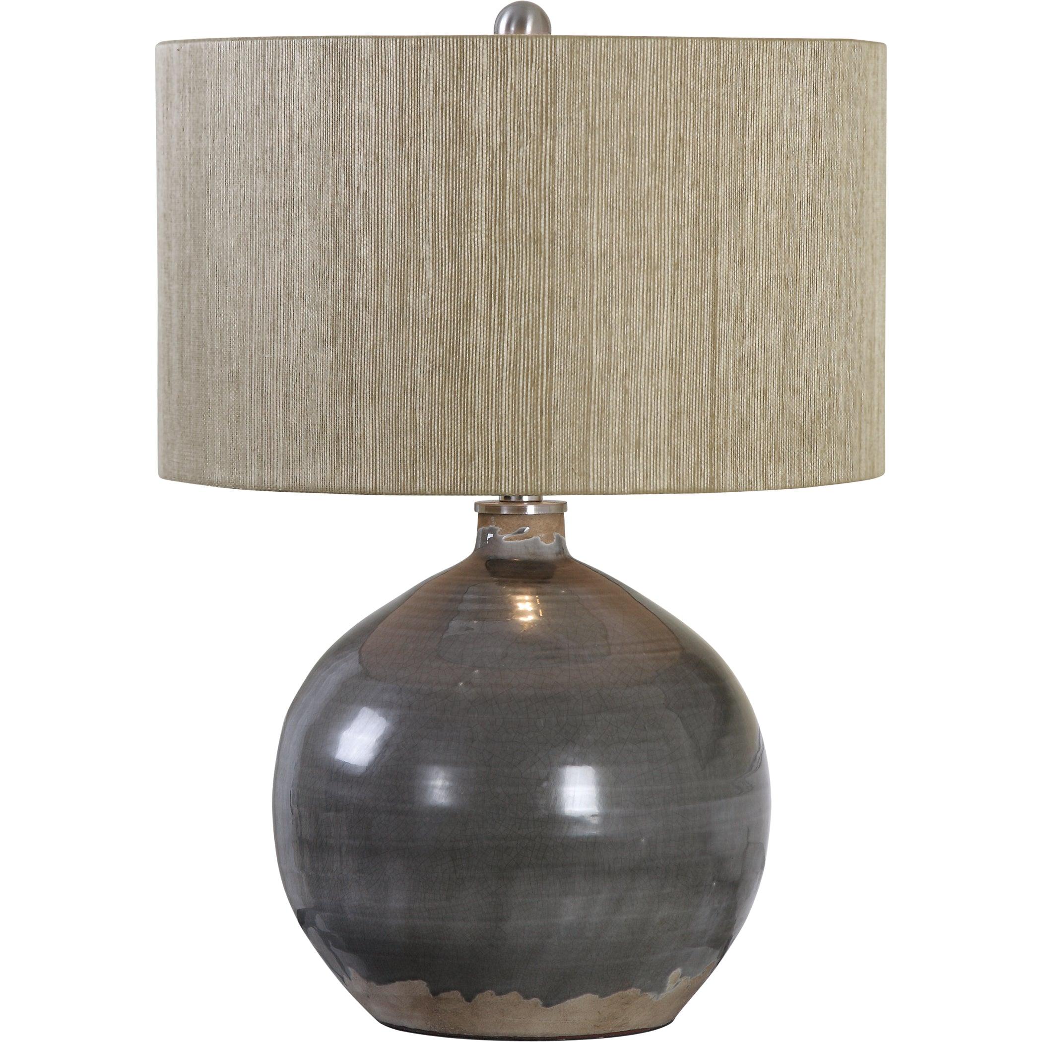 Vardenis Gray Ceramic Lamp - Frankwebs