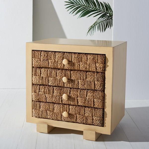 ROSARIO WOVEN WOOD NIGHTSTAND - Frankwebs