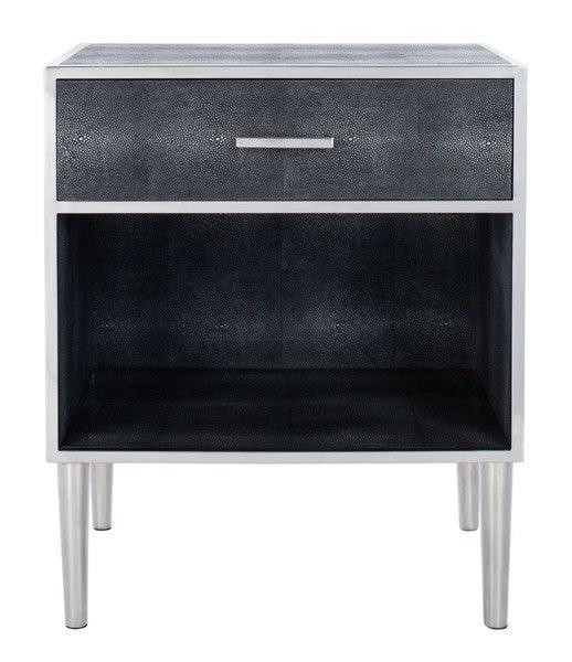 TAMMY FAUX SHAGREEN NIGHTSTAND - Frankwebs