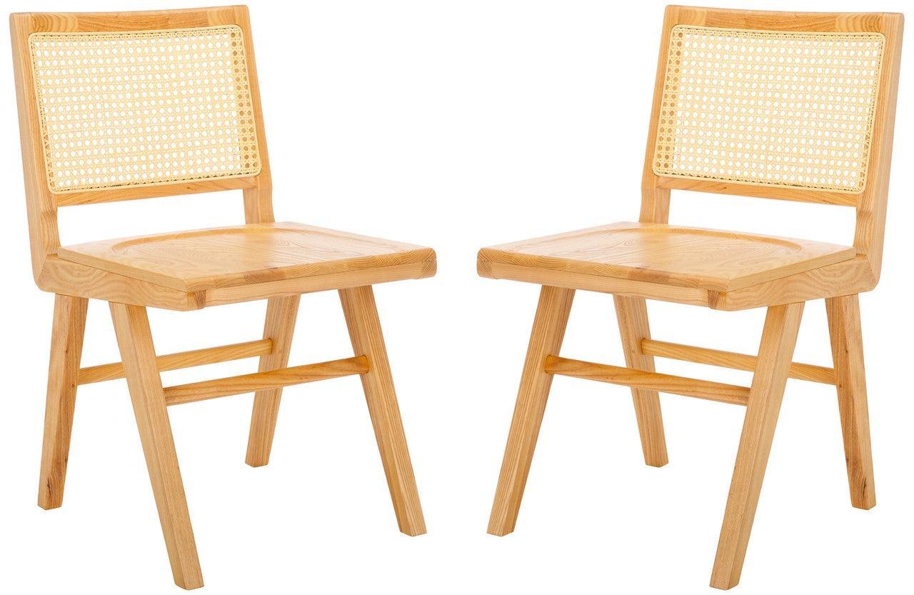 HATTIE FRENCH CANE WOOD SEAT DINING CHAIR - Frankwebs