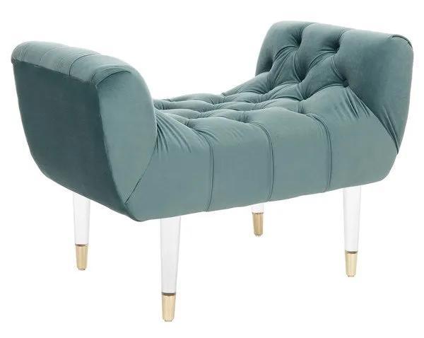 EUGENIE TUFTED VELVET BENCH - Frankwebs