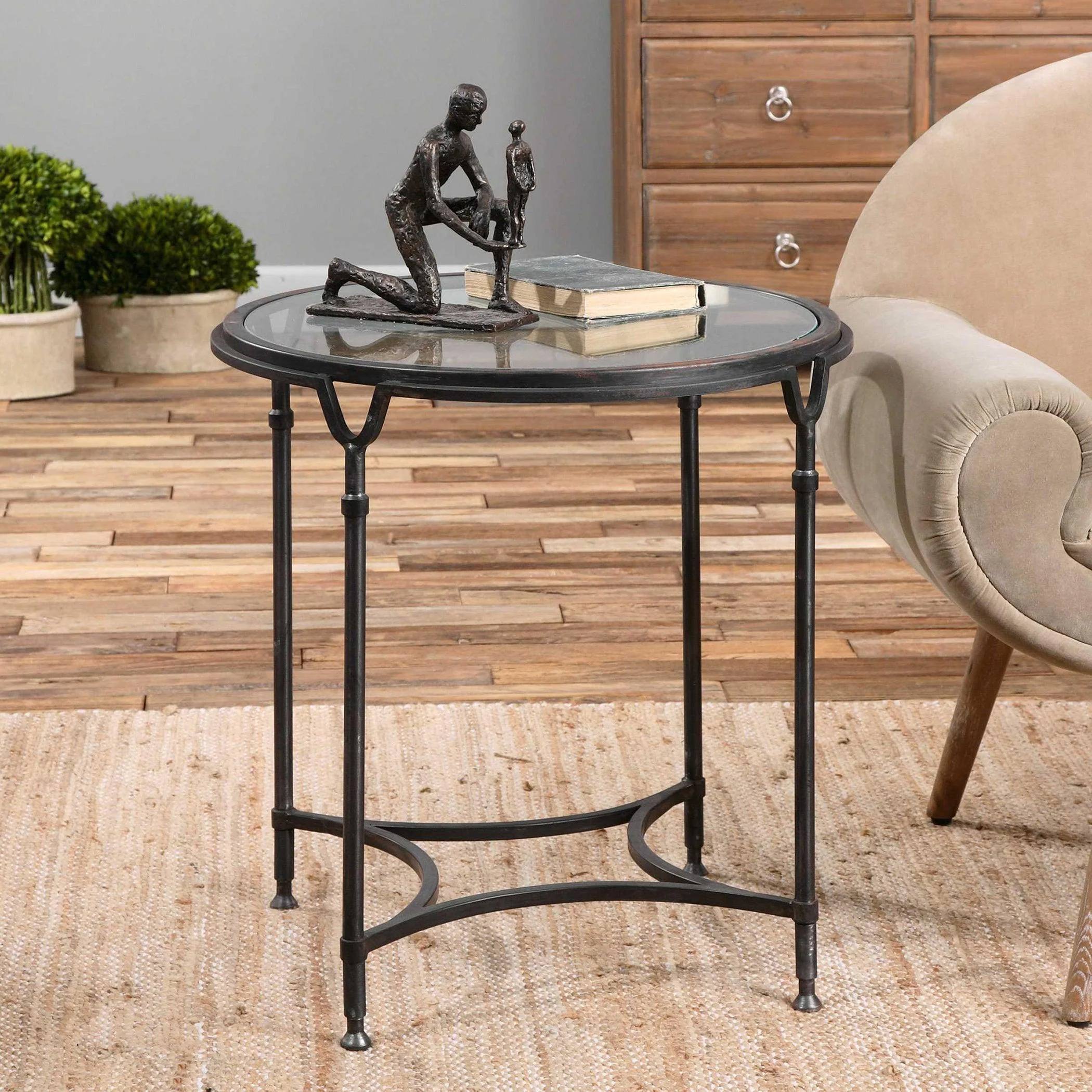 Samson Glass Side Table - Frankwebs