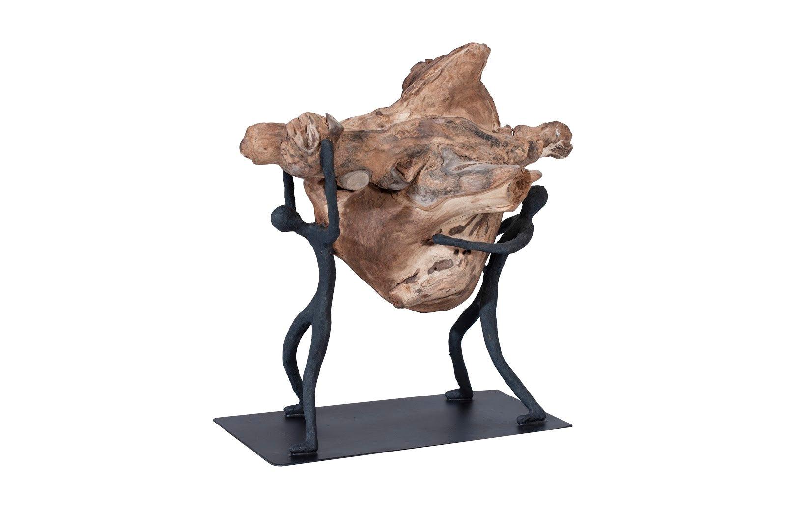 Atlas Tabletop Sculpture, Freeform High Lift, With Base - Frankwebs