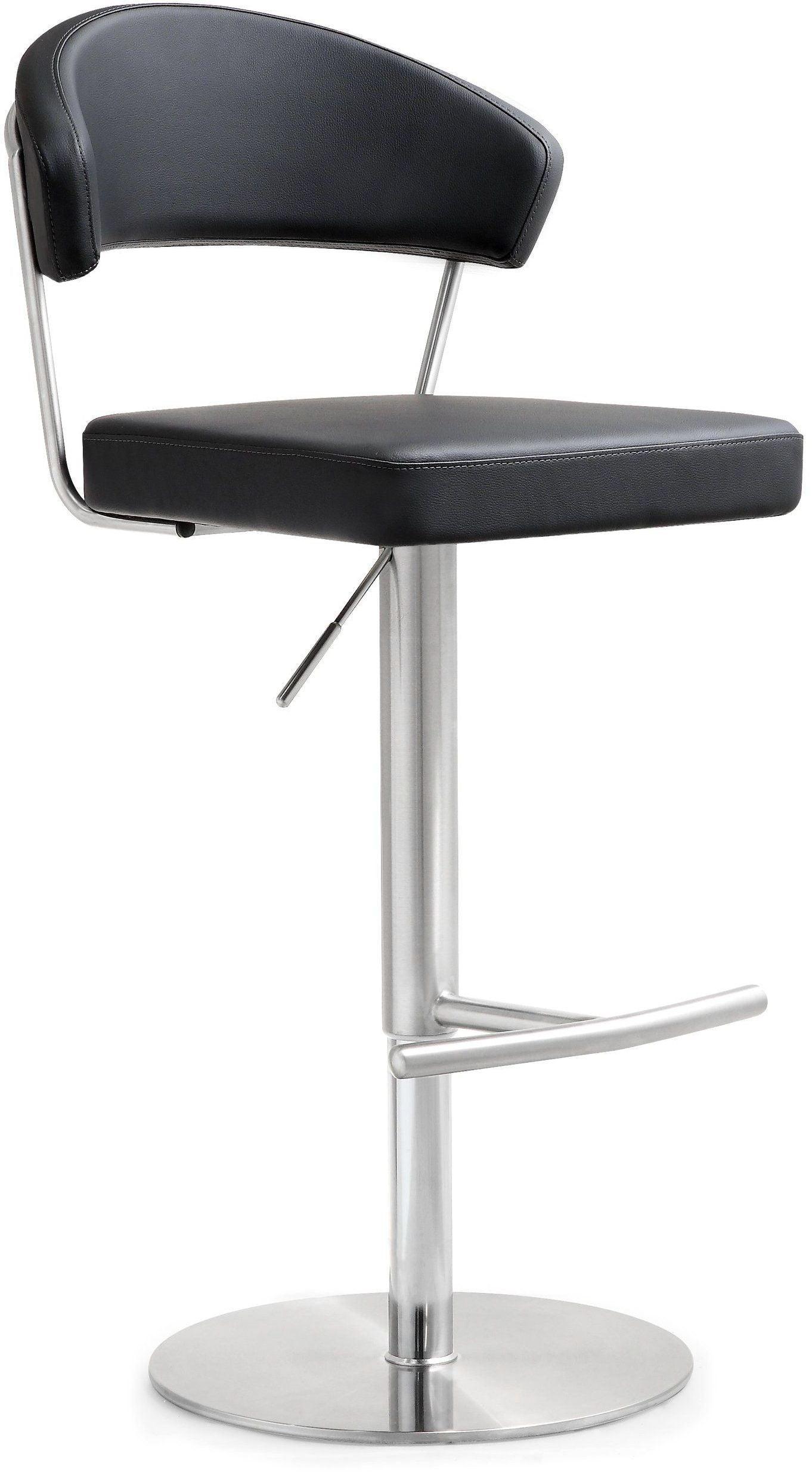Cosmo Black Stainless Steel Barstool - Frankwebs