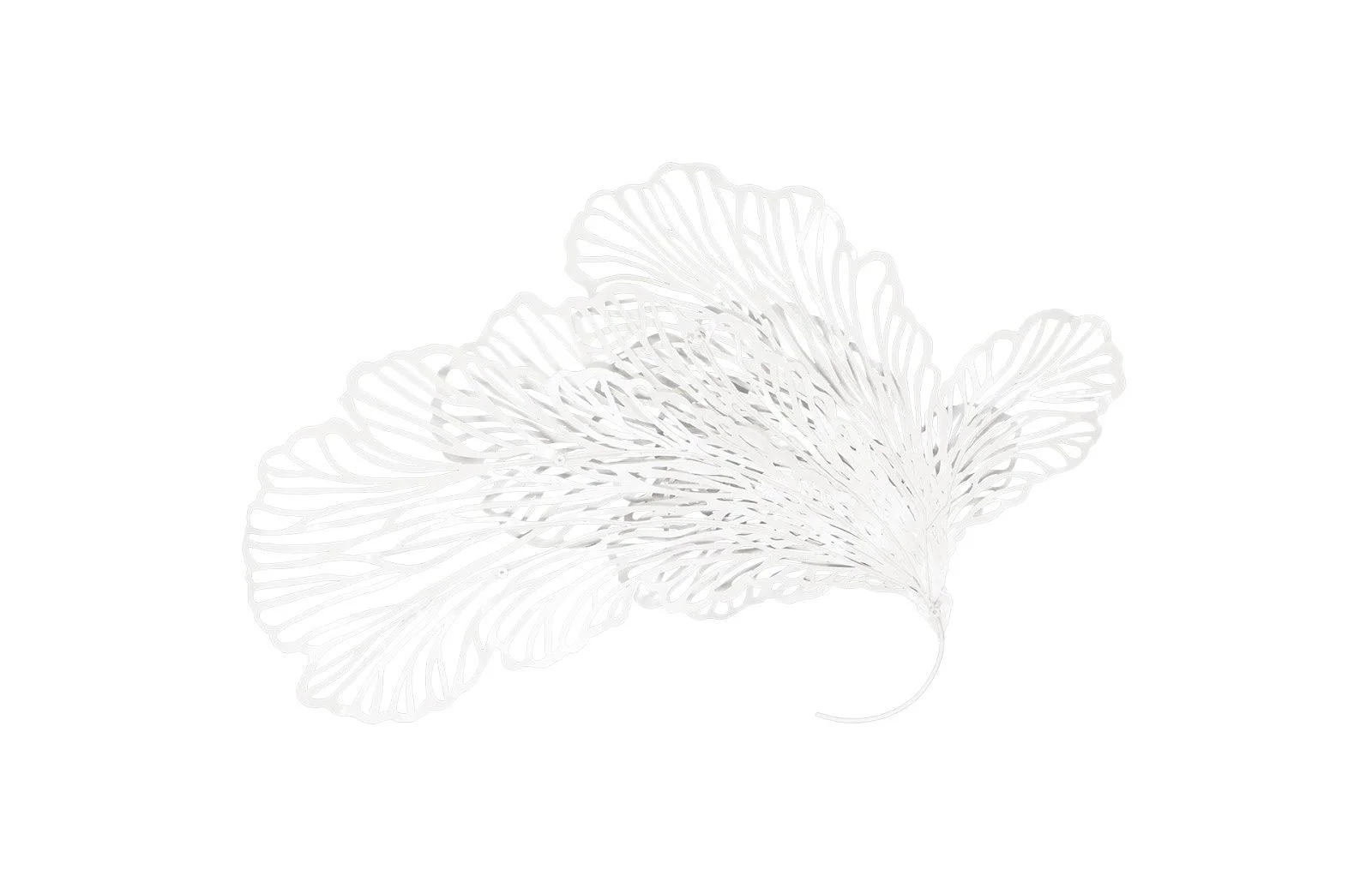 Butterfly Wall Art, White, LG - Frankwebs