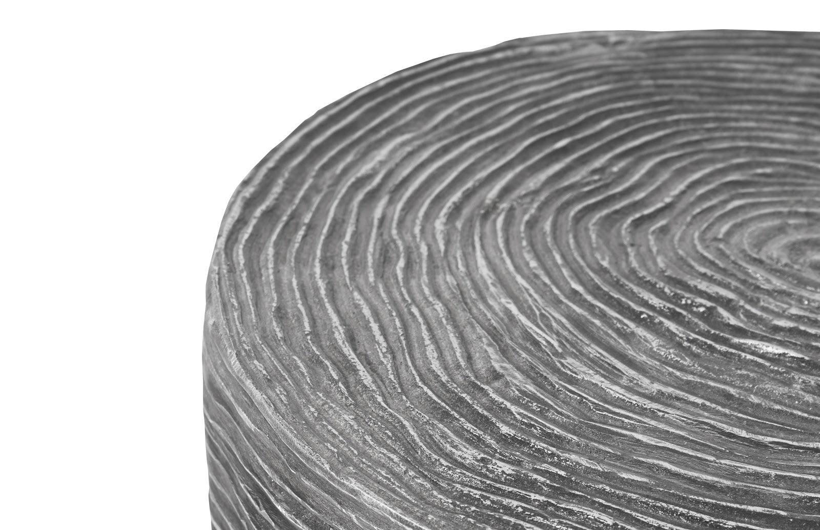 Ripple Side Table, Black/Silver, Aluminum - Frankwebs