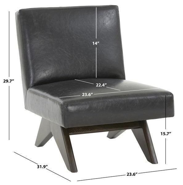 DEASHA VEGAN LEATHER ACCENT CHAIR - Frankwebs