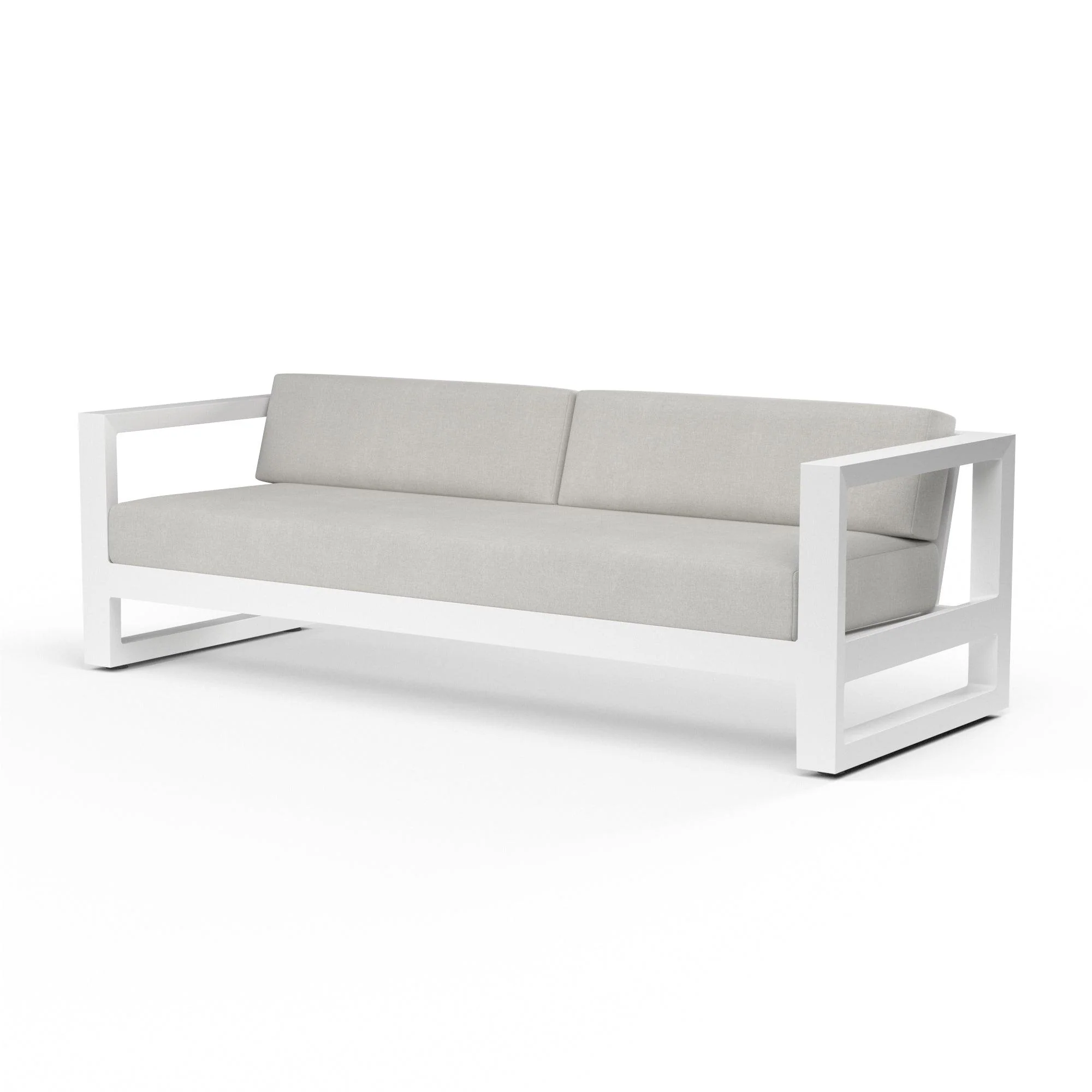 Newport Sofa in Cast Silver, No Welt - Frankwebs