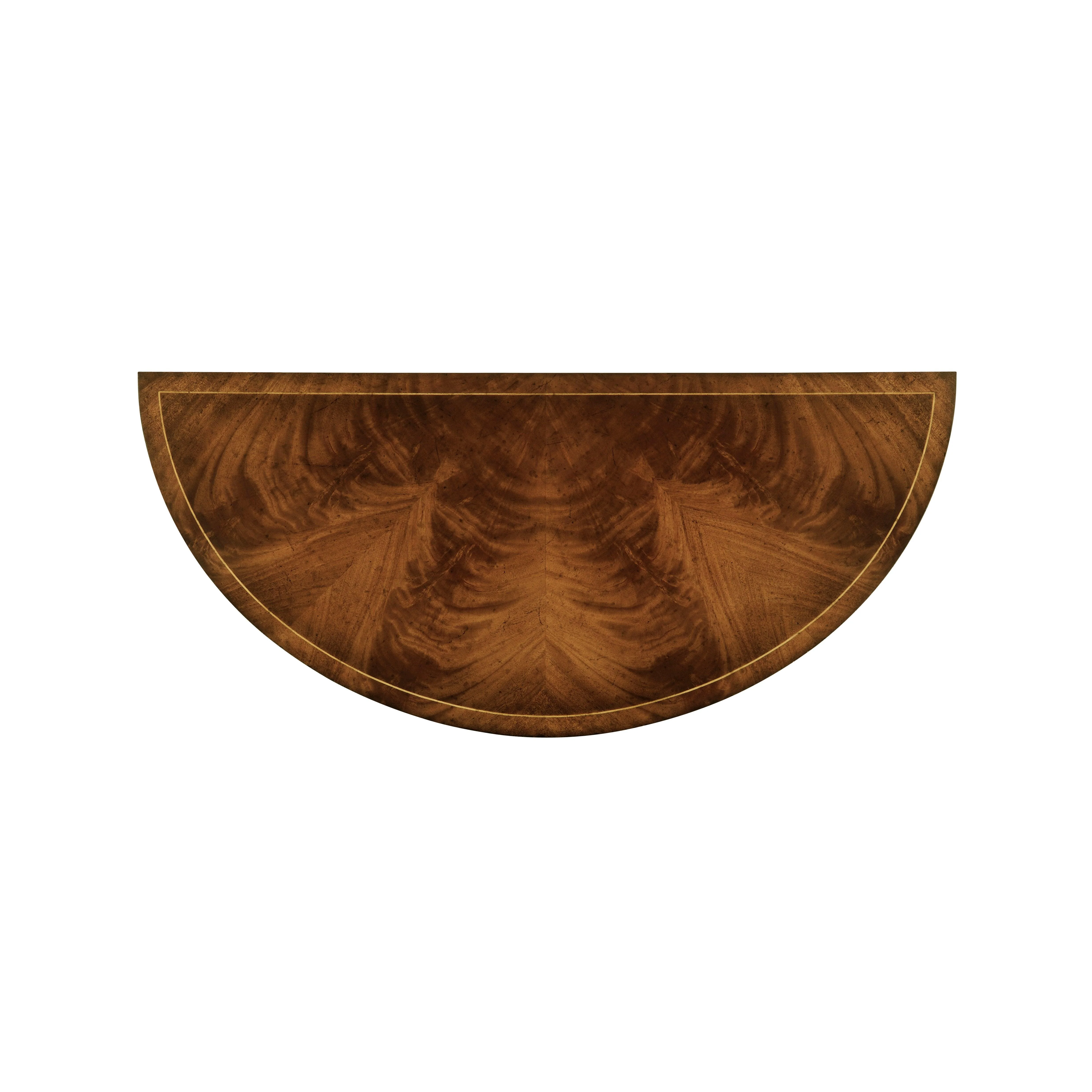 Knightsbridge Biedermeier Mahogany Demilune Cabinet - Frankwebs