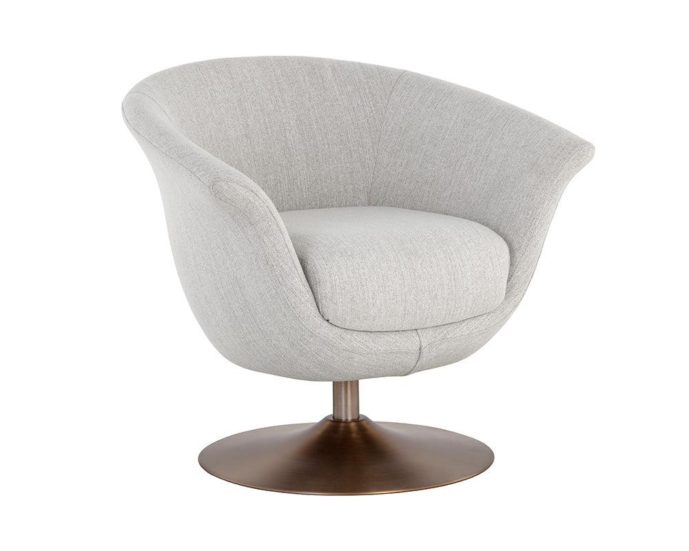 Carine Swivel Lounge Chair - Frankwebs