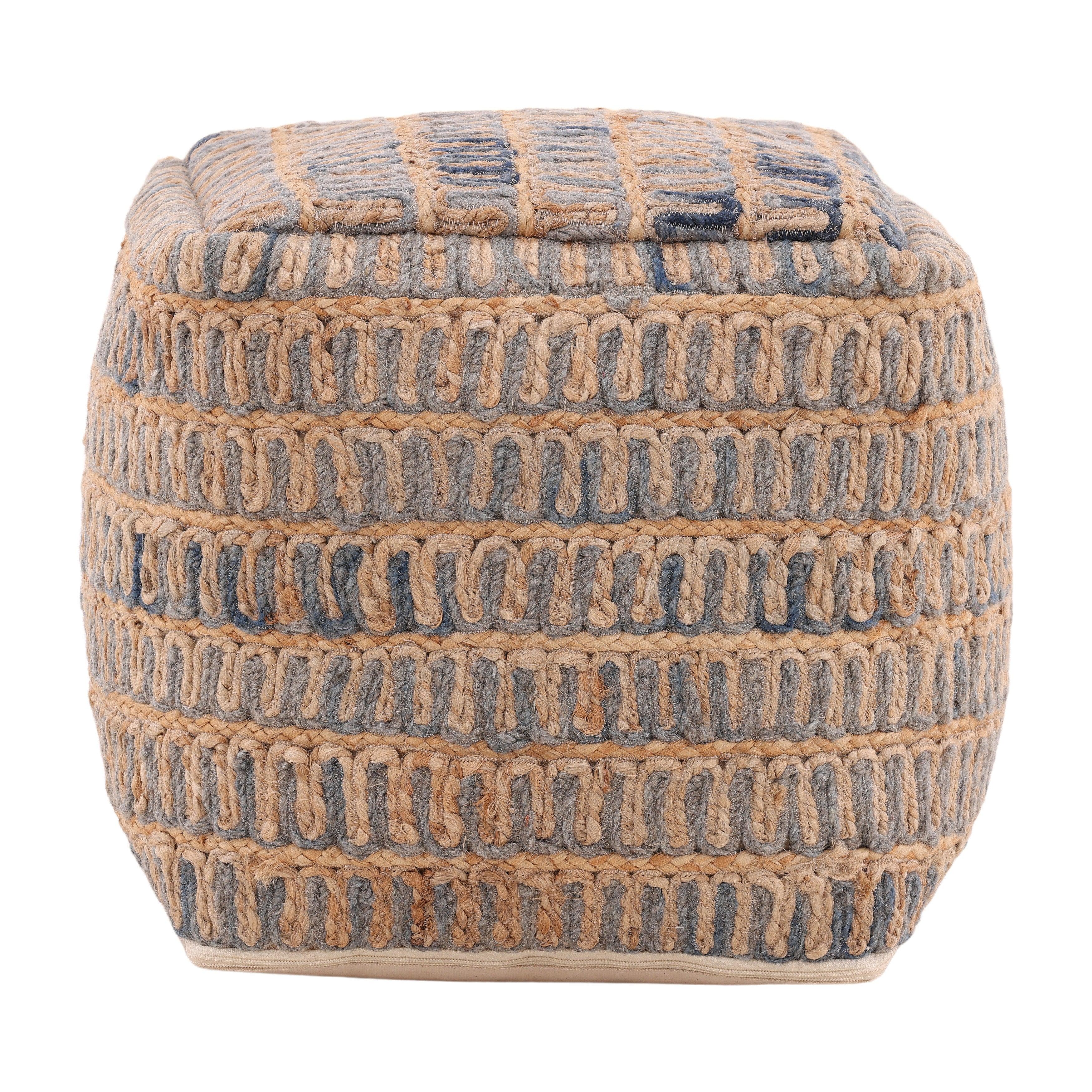 Aziel Pouf Blue - Frankwebs