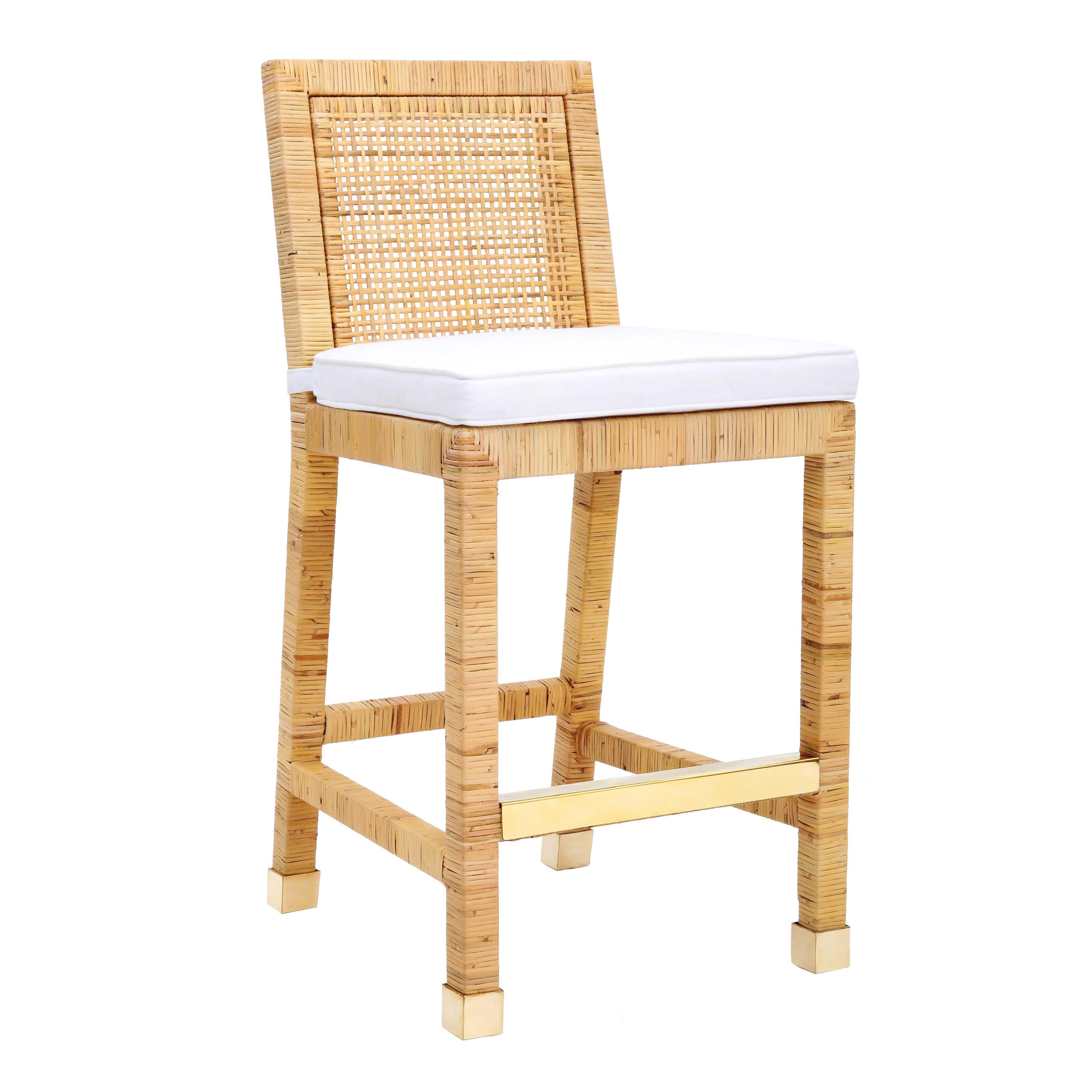 Amara Rattan Counter Stool - Frankwebs