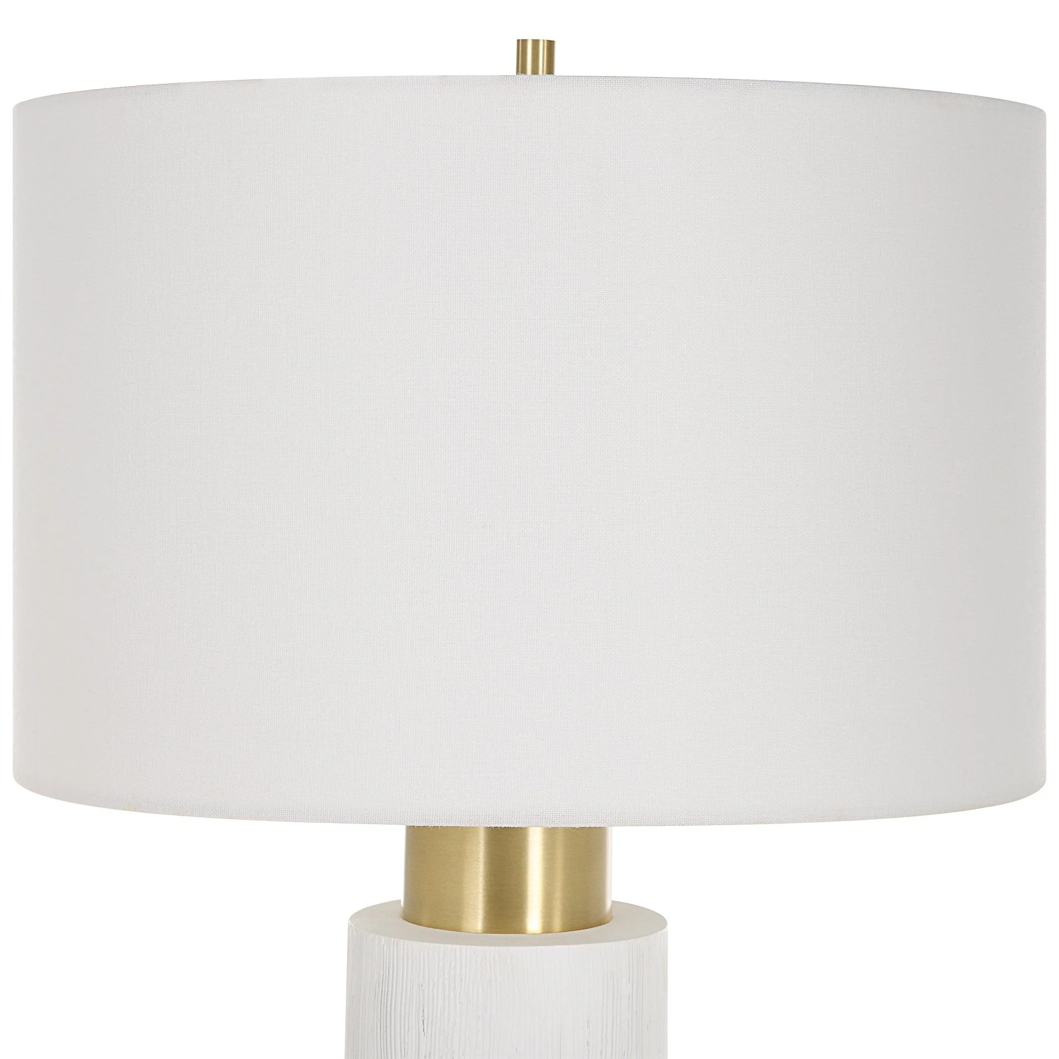 Ruse Whitewashed Table Lamp - Frankwebs