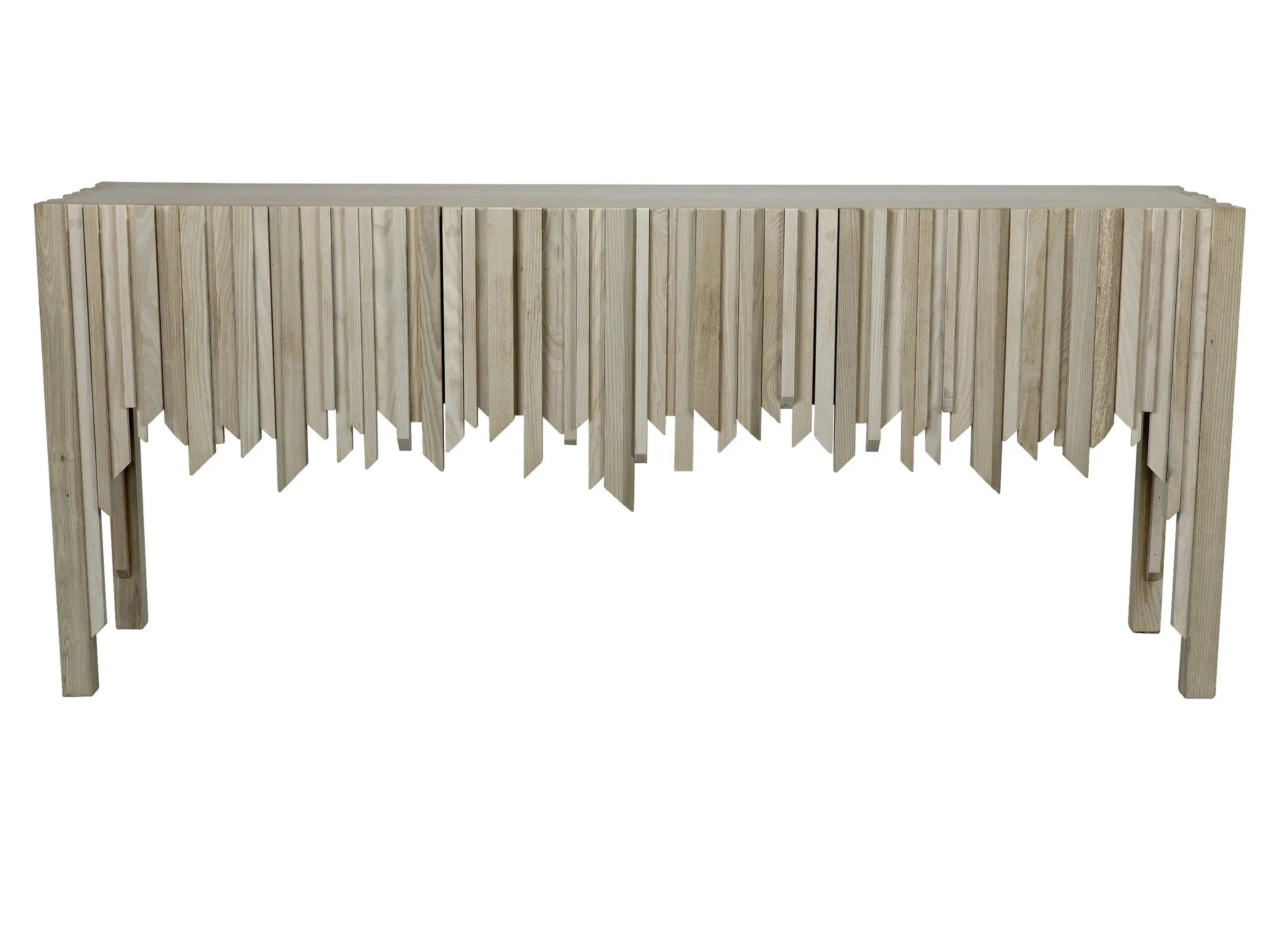 Desdemona Sideboard with 3 Drawers, Bleached Elm - Frankwebs