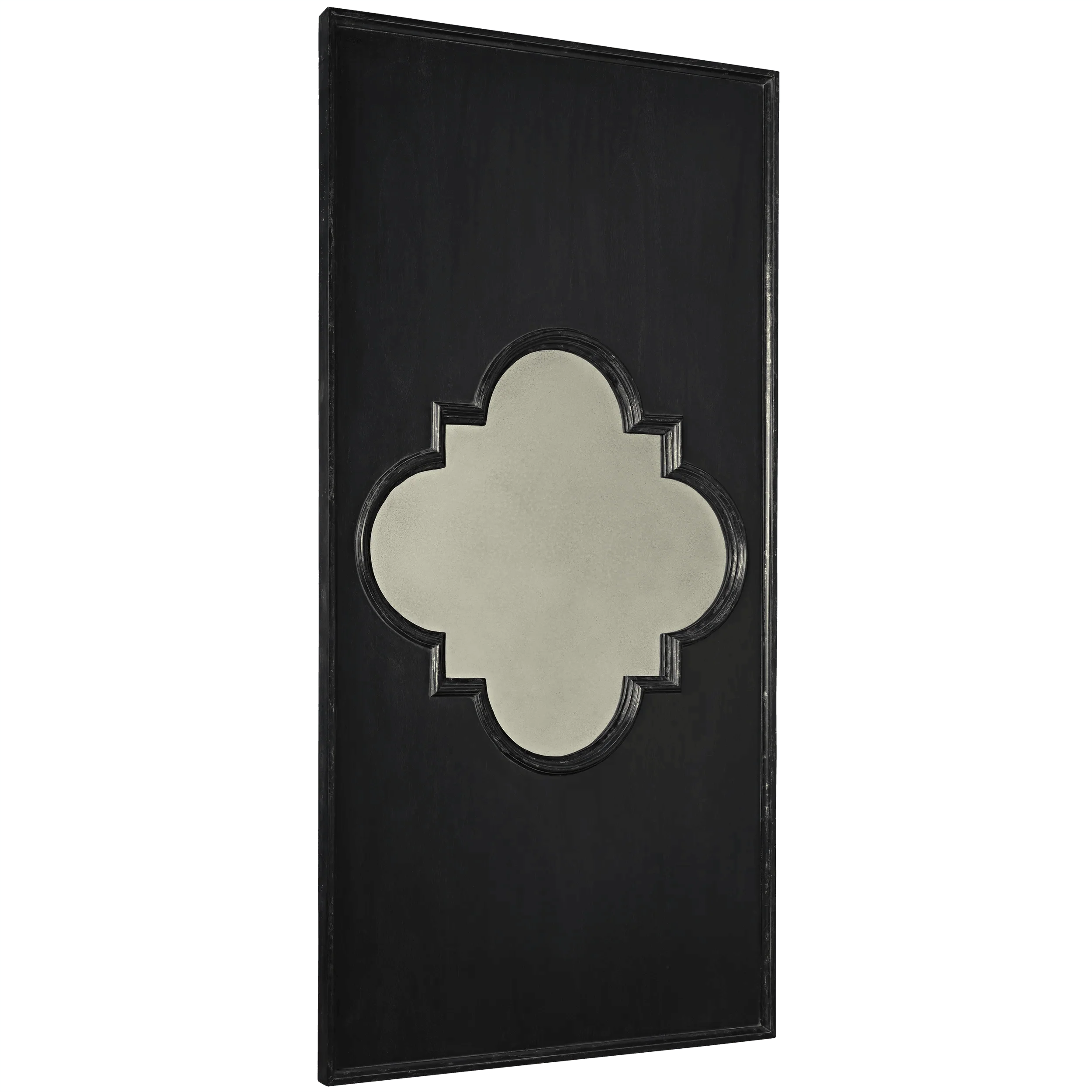 Good Luck Mirror, Hand Rubbed Black with Gold Trim - Frankwebs