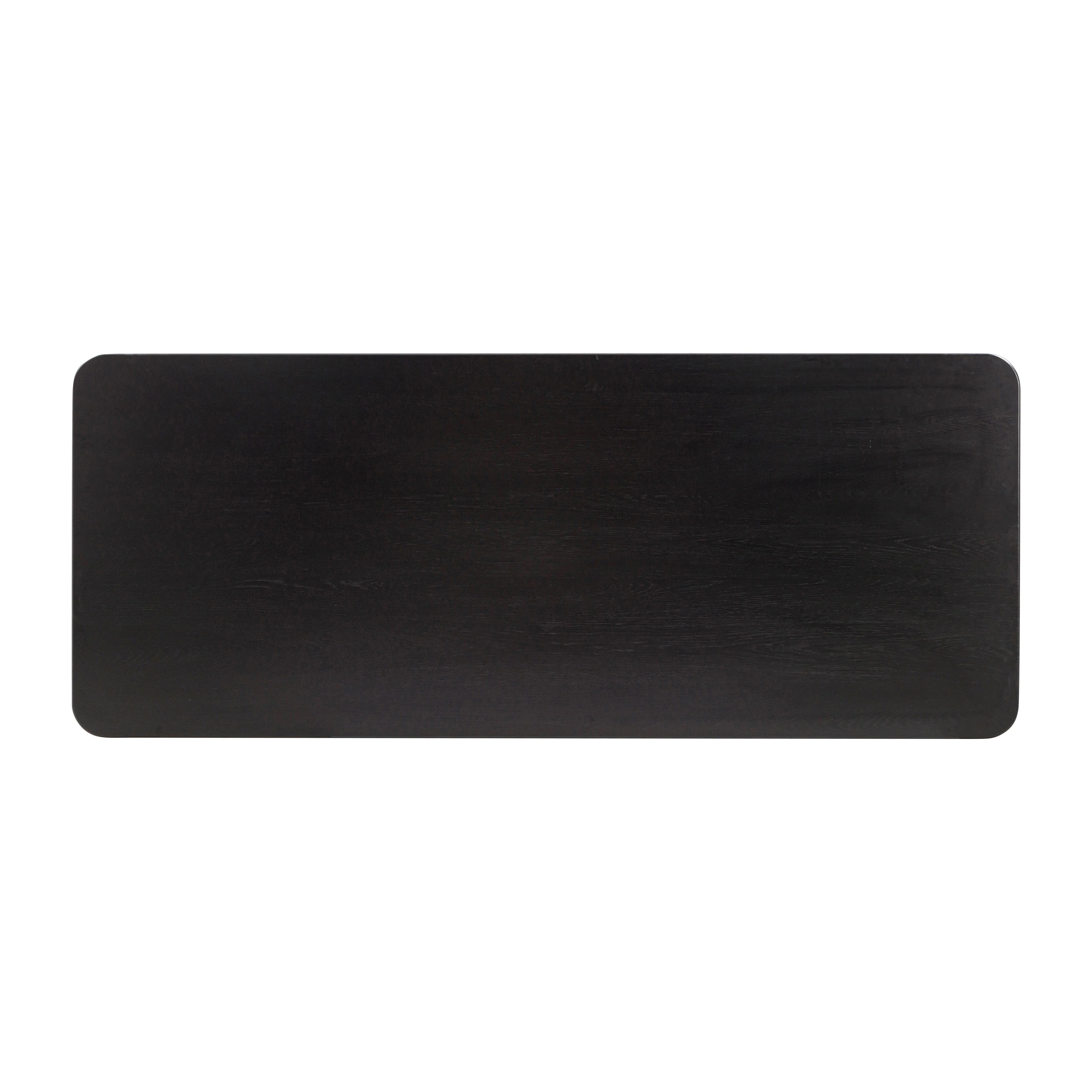 Akola Black Oak Rectangular Dining Table - Frankwebs