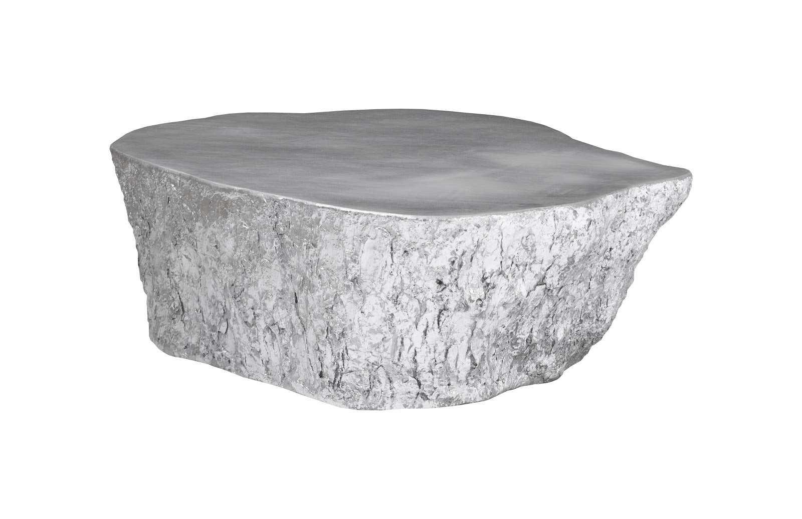 Bark Coffee Table, Silver Leaf - Frankwebs