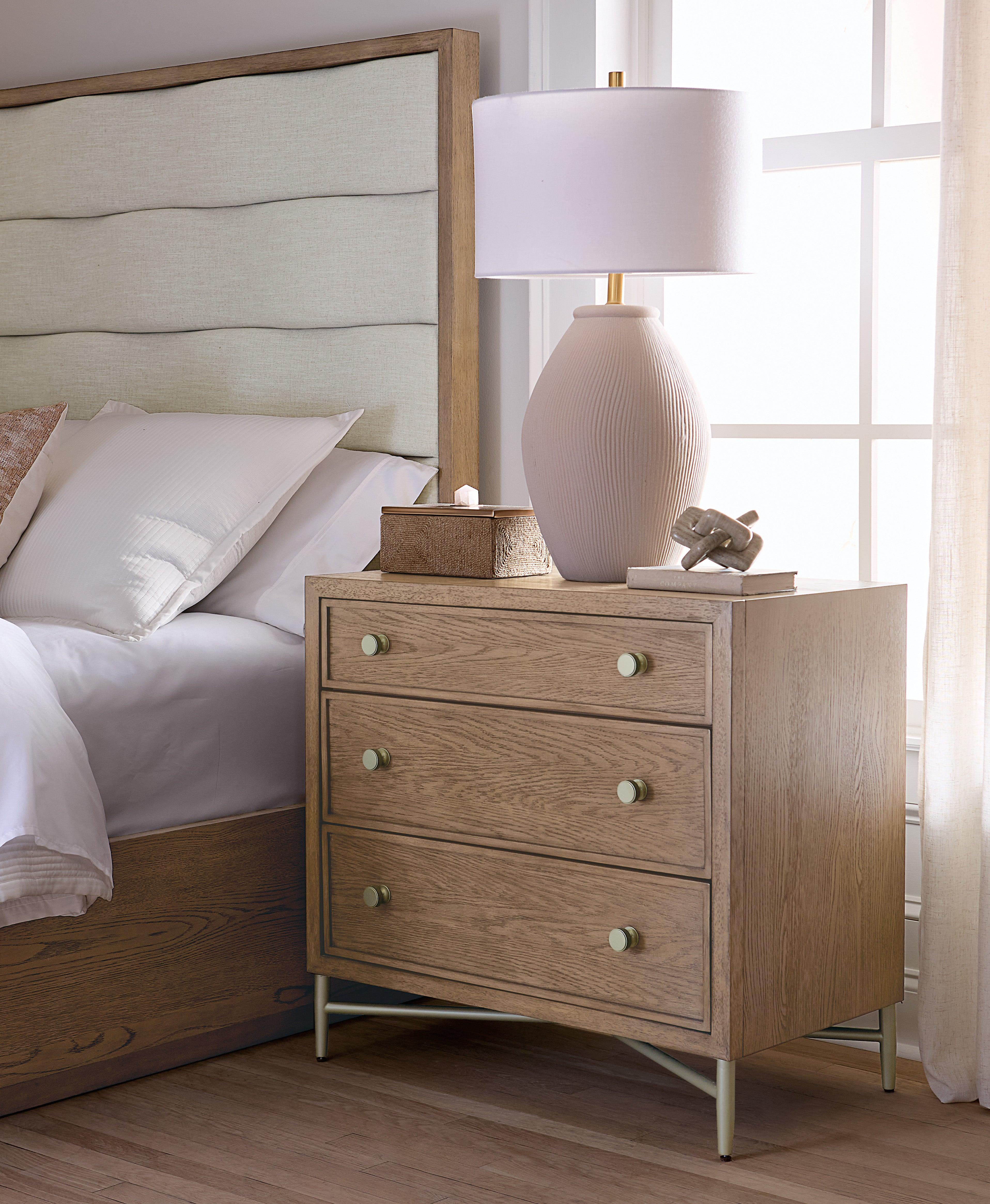 Sonnet Three-Drawer Nightstand - Frankwebs