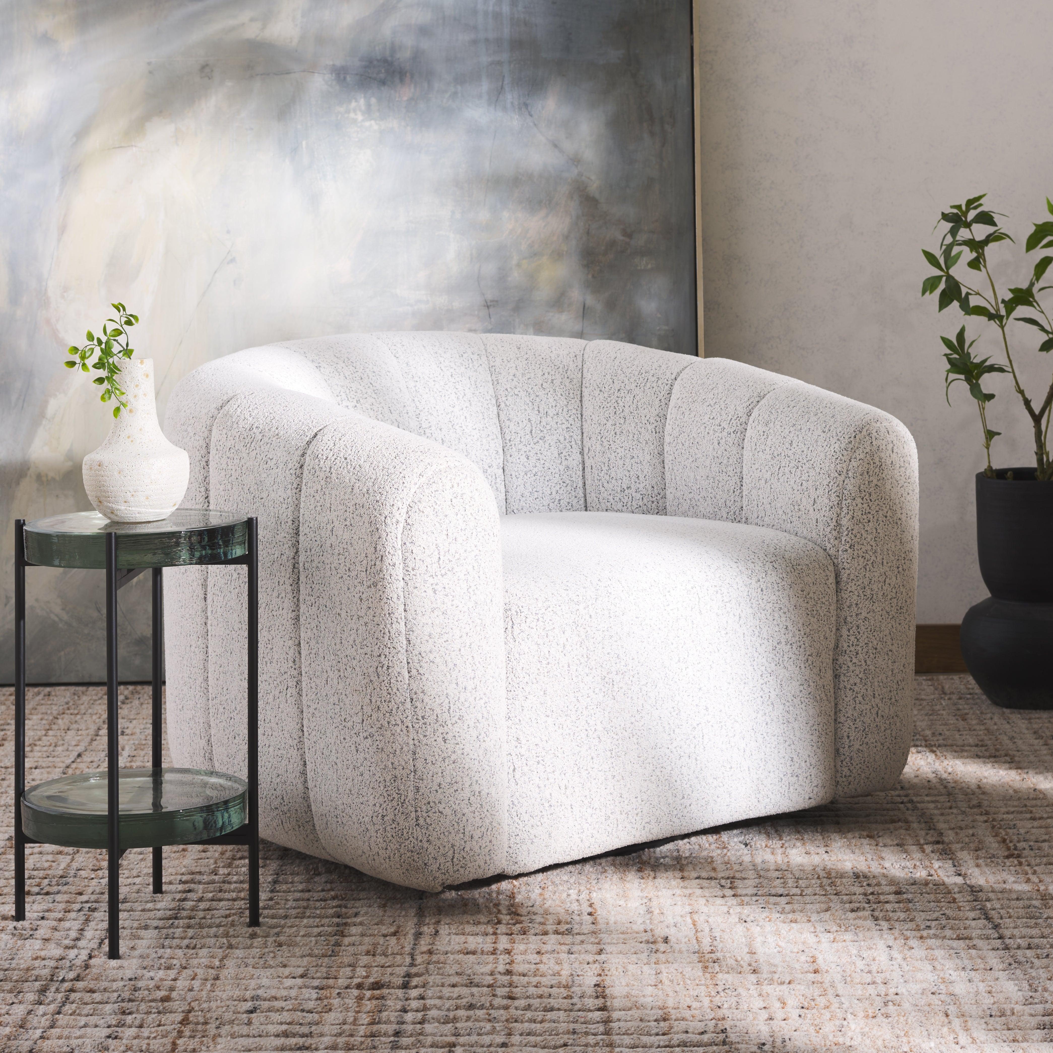 DEMETRI BOUCLE SWIVEL CHAIR - Frankwebs