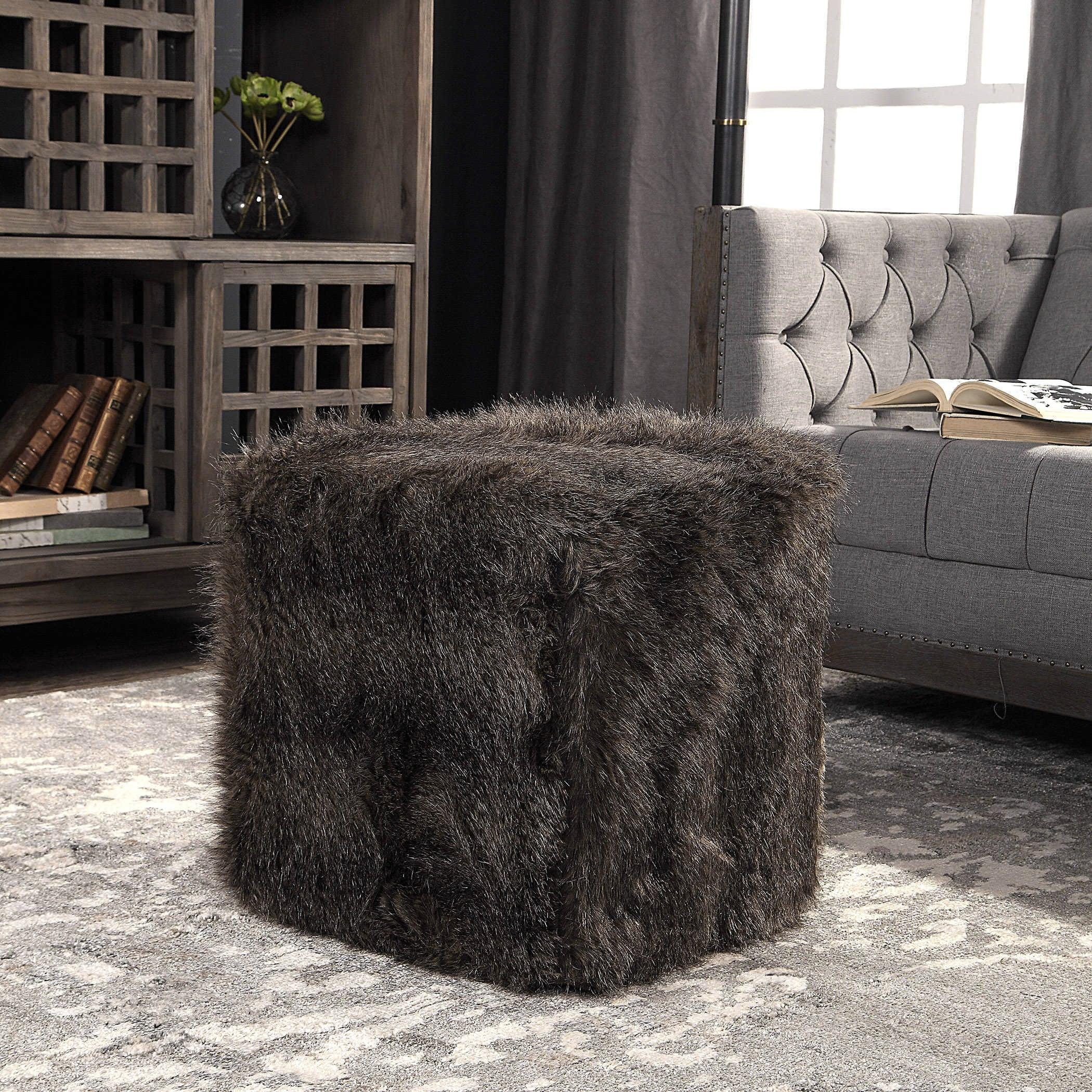 JAYNA FUR OTTOMAN - Frankwebs