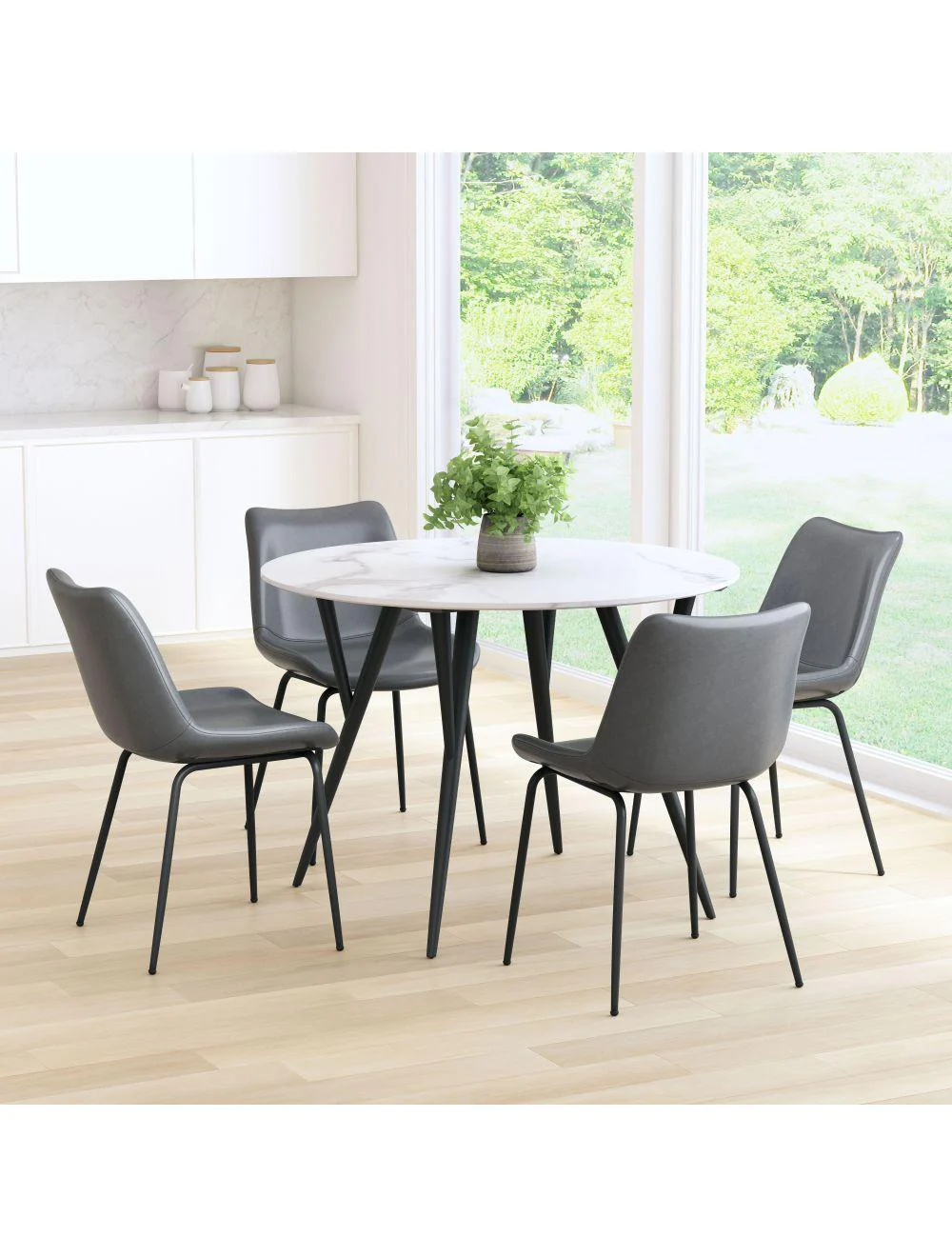 Byron Dining Chair (Set of 2) Gray - Frankwebs