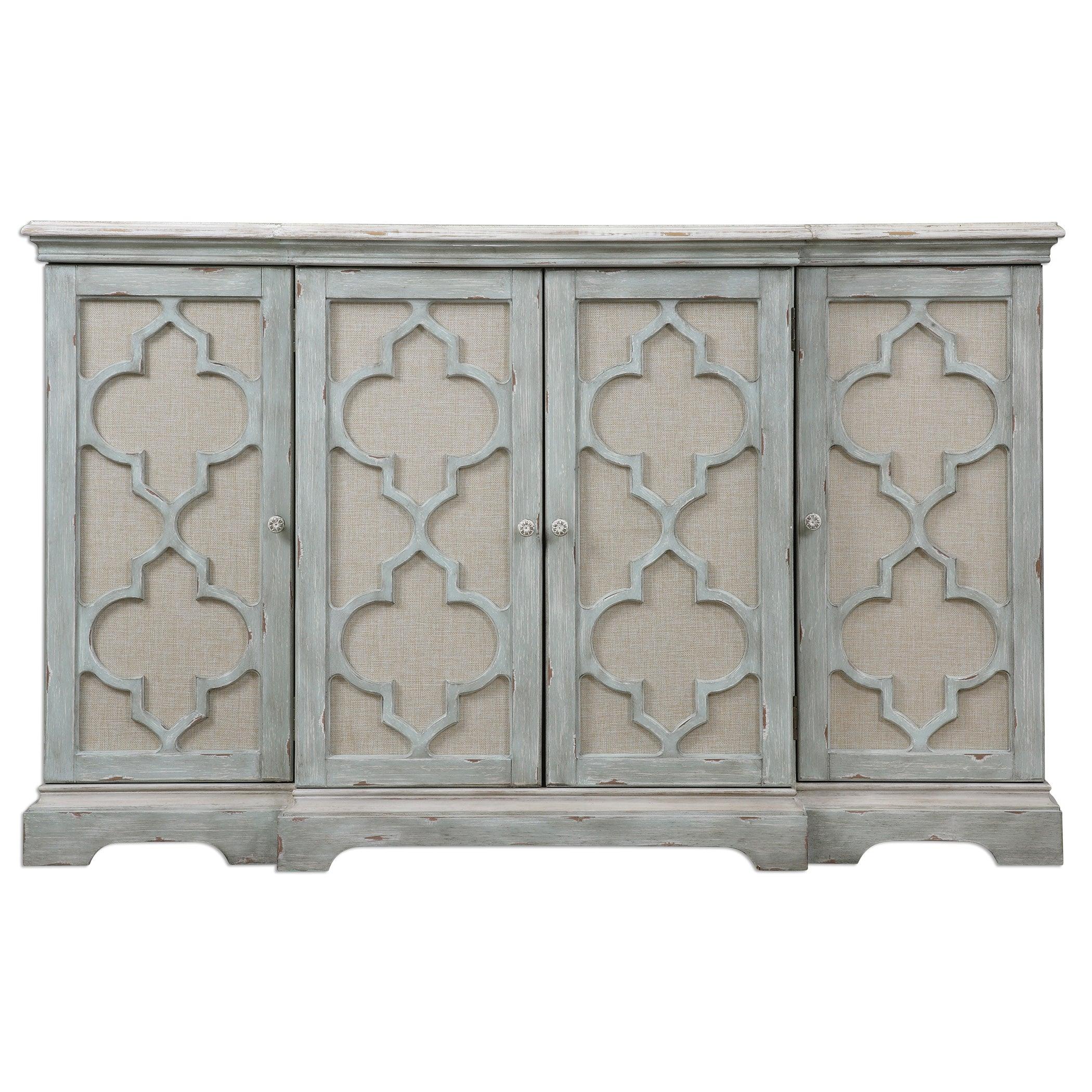 Sophie 4 Door Grey Cabinet - Frankwebs