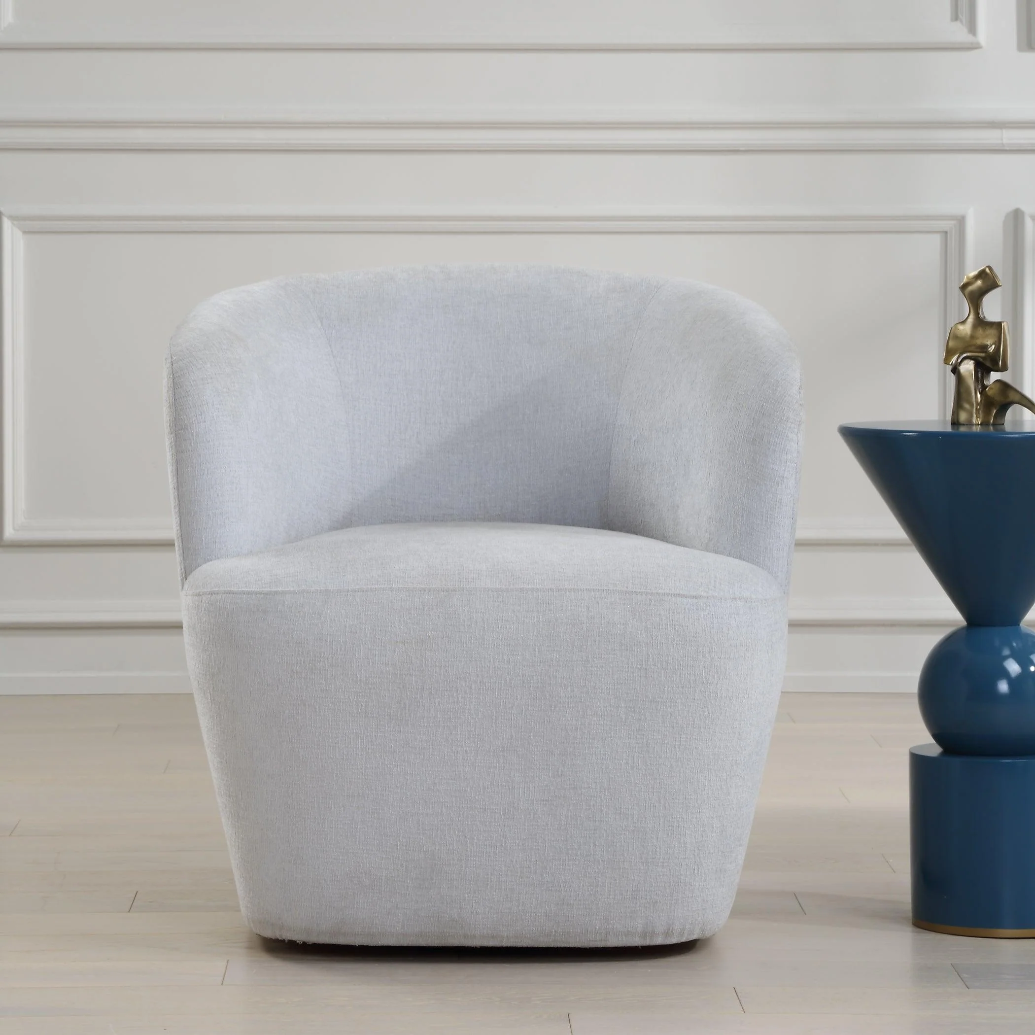 Mist Barrel Swivel Chair - Frankwebs