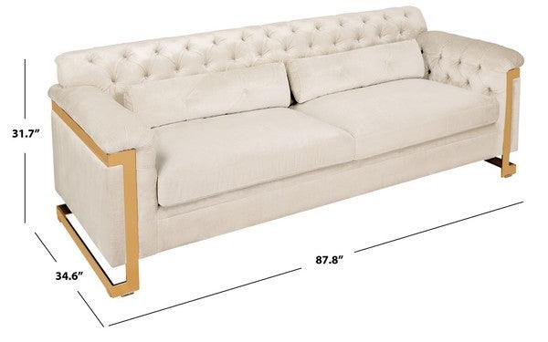 LETHBRIDGE TUFTED VELVET SOFA - Frankwebs