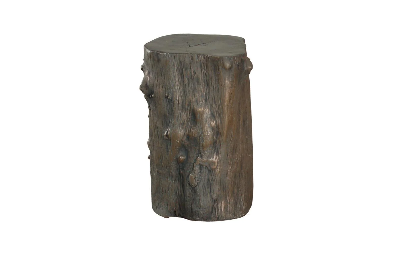 Log Stool, Bronze, SM - Frankwebs