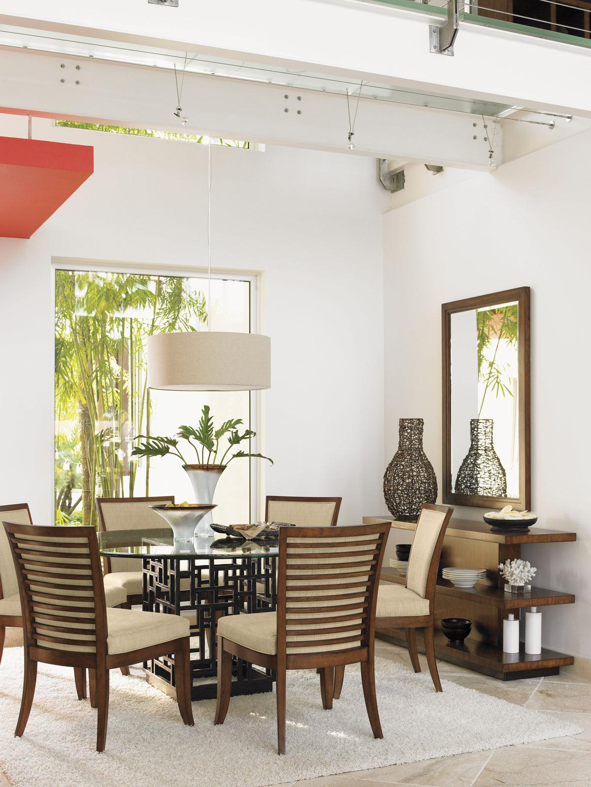 Ocean Club South Sea Dining Table With 60 Inch Glass Top - Frankwebs