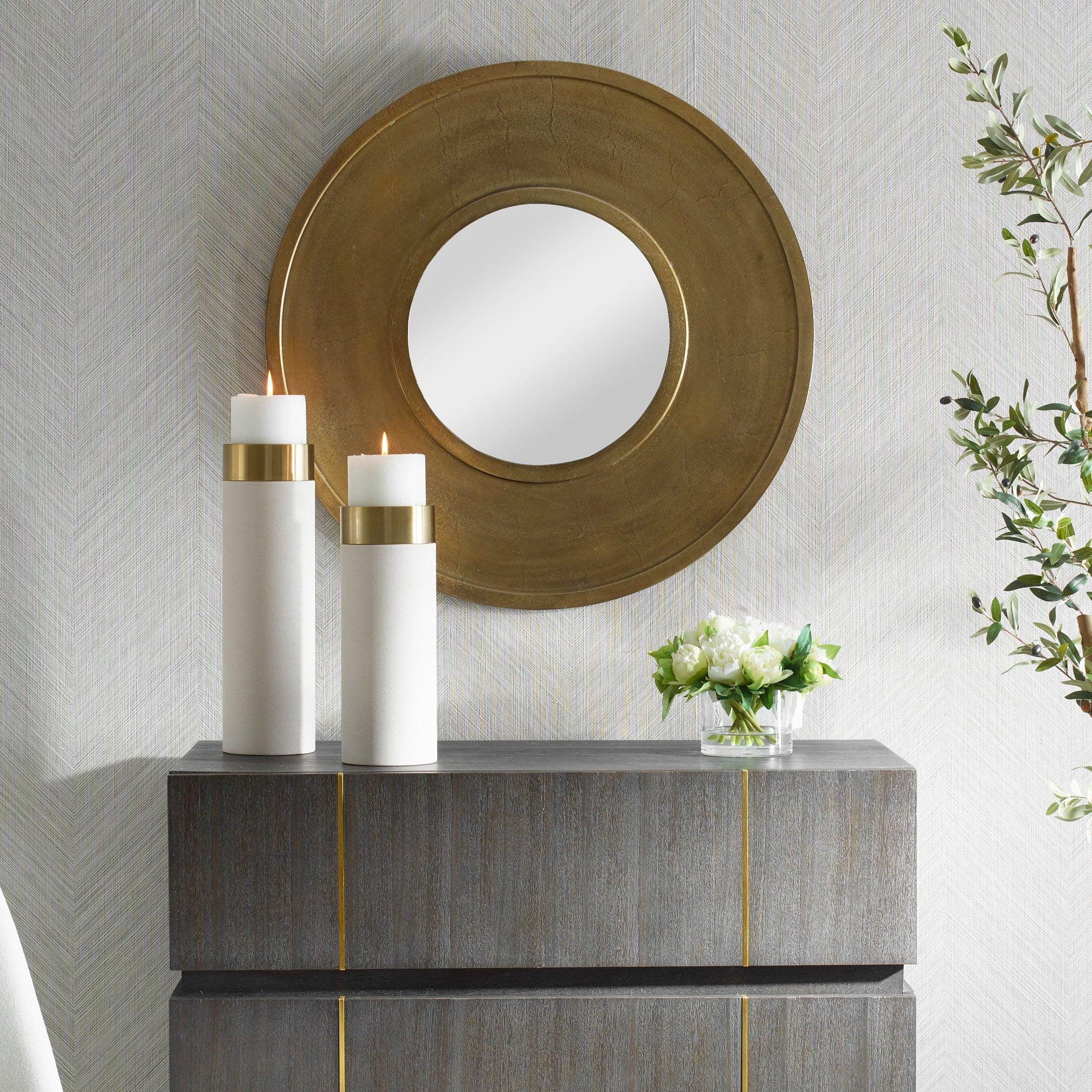Axel Round Brass Mirror - Frankwebs