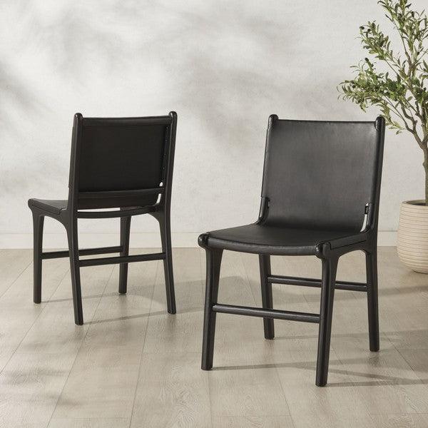 Cassaphina Leather Dining Chair - Set Of 2 - Frankwebs