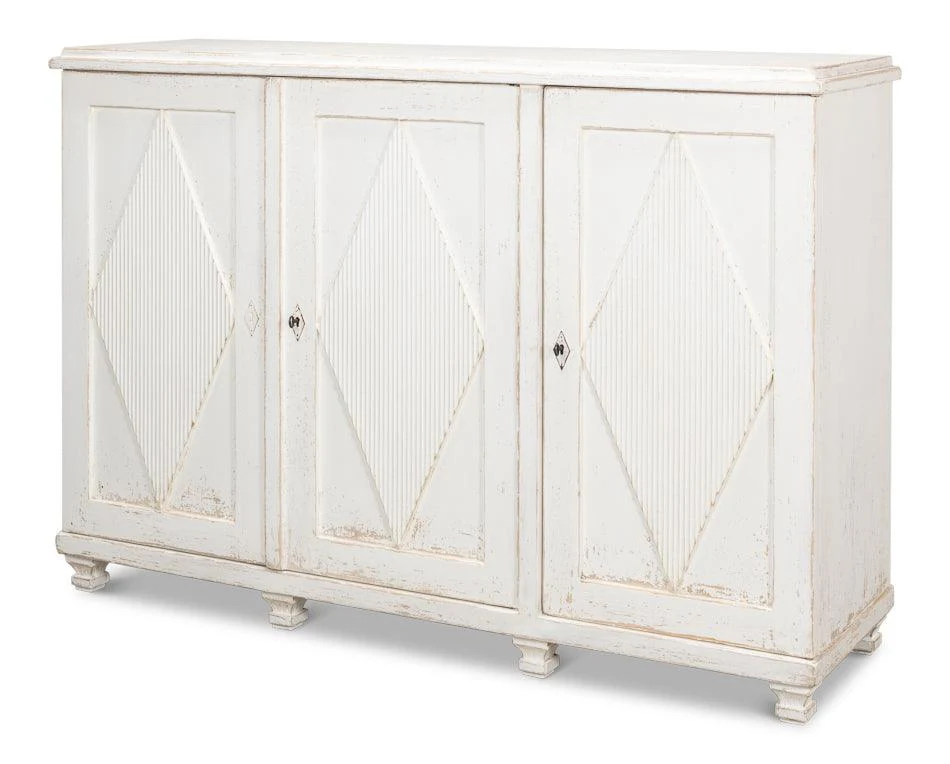 Beecher Sideboard W/3 Doors - Whitewash - Frankwebs