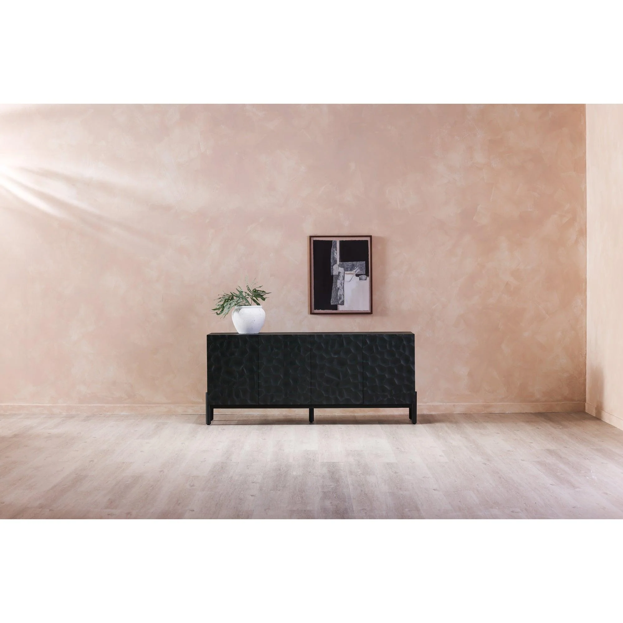 Misaki Oak Sideboard Black - Frankwebs