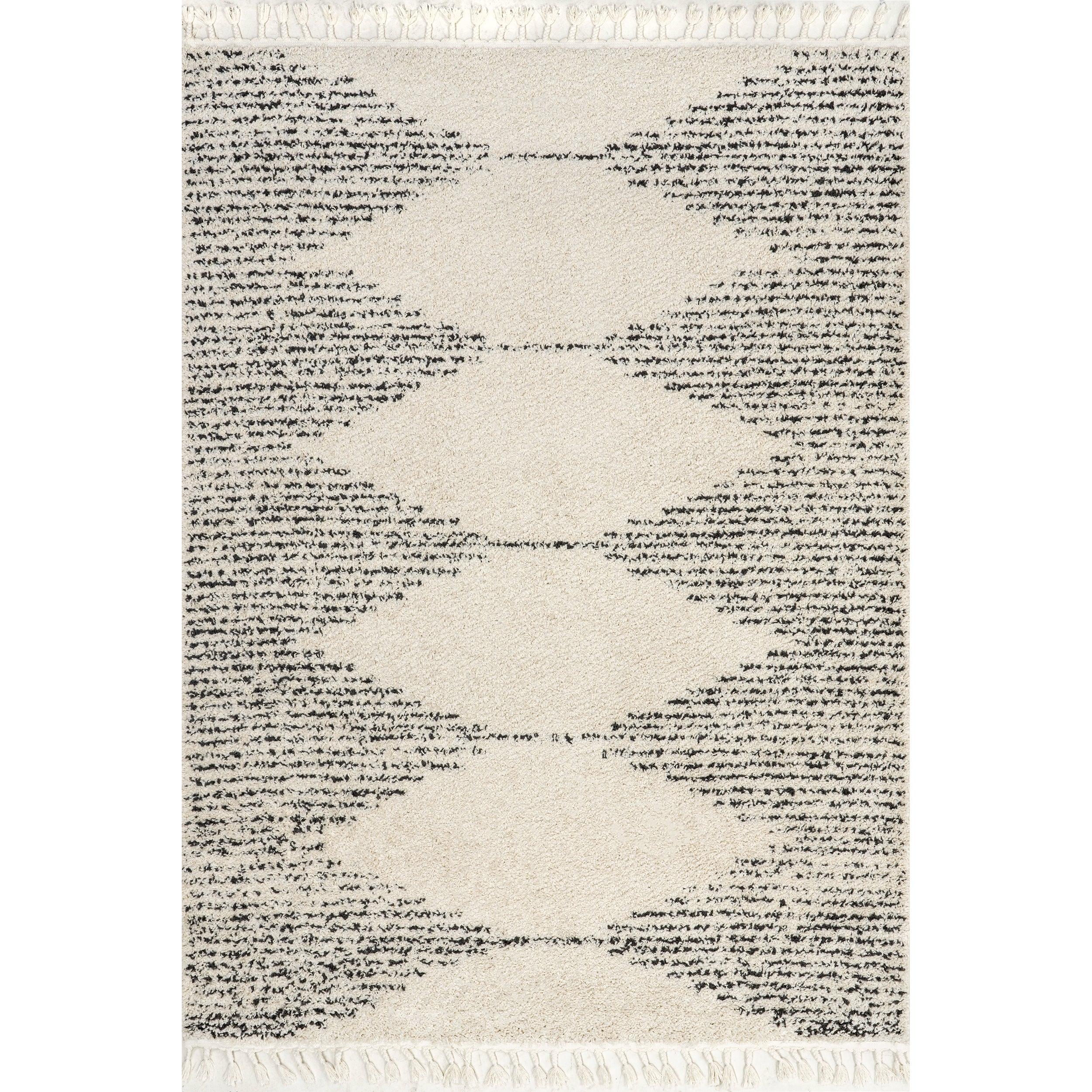 Bria Moroccan Shag Tasseled Area Rug - Frankwebs