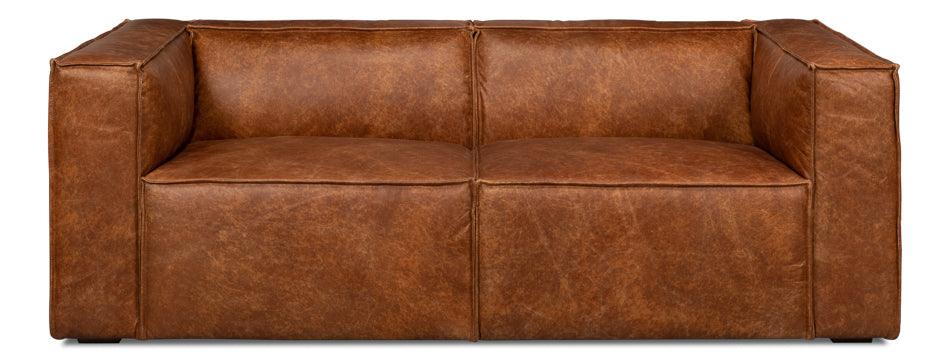 Harland Sofa - Light Brown Leather - Frankwebs