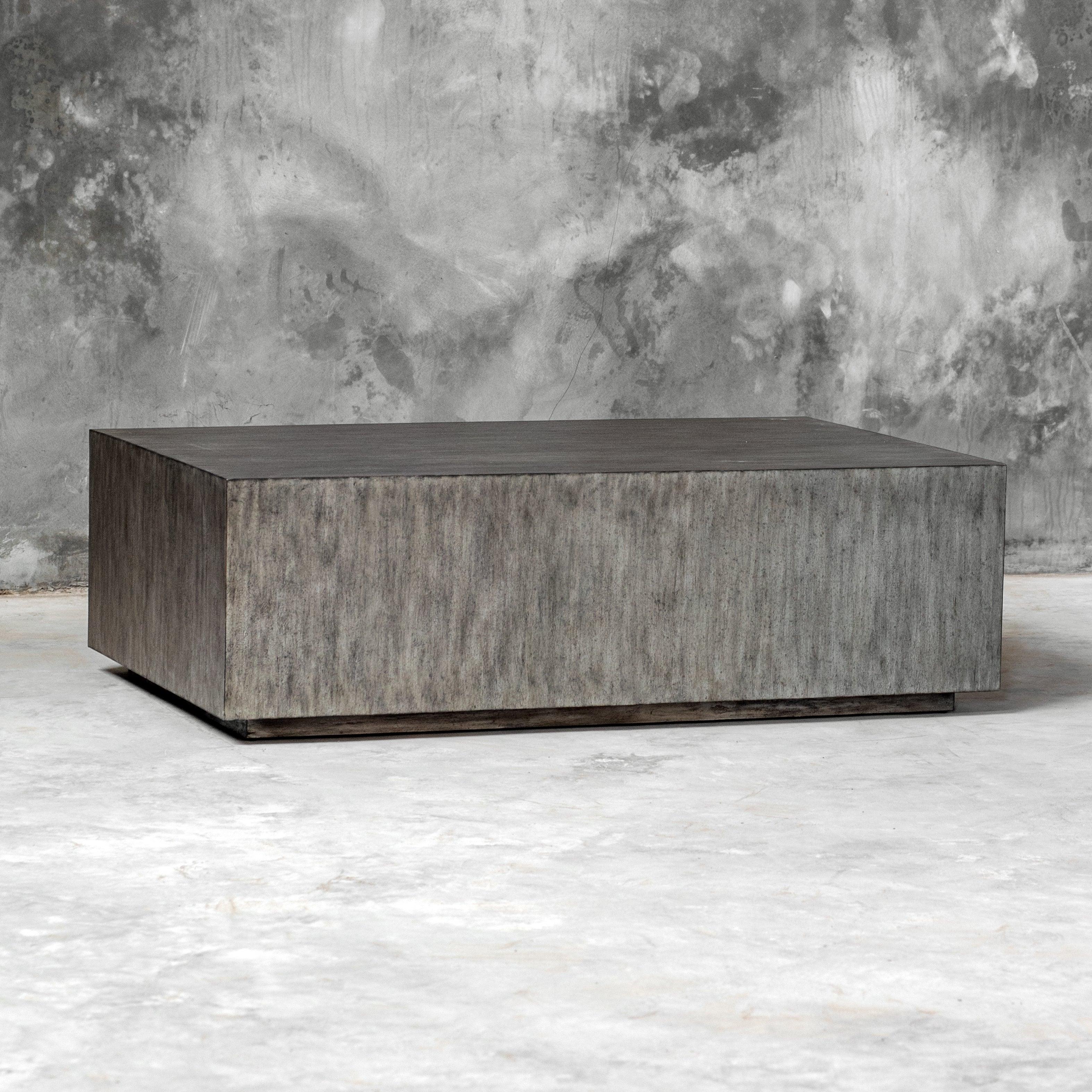 KAREEM MODERN GRAY COFFEE TABLE - Frankwebs
