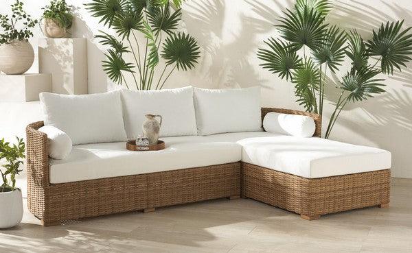 Anguilla Wicker Outdoor Chaise Sectional - Frankwebs