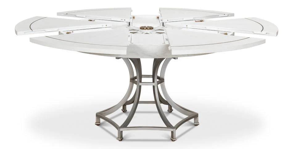 Sunset Jupe Dining Tbl Med Working White - Frankwebs