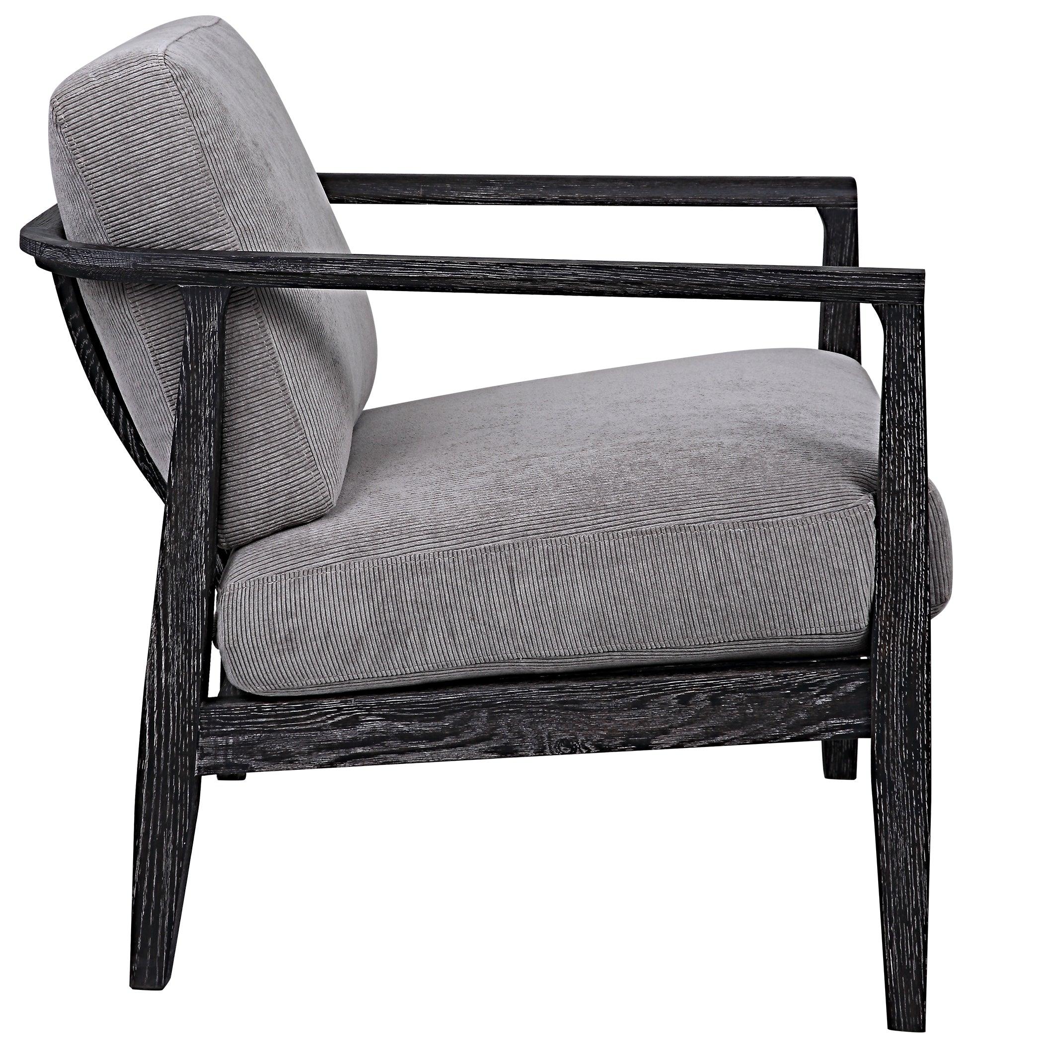 Brunei Modern Gray Accent Chair - Frankwebs