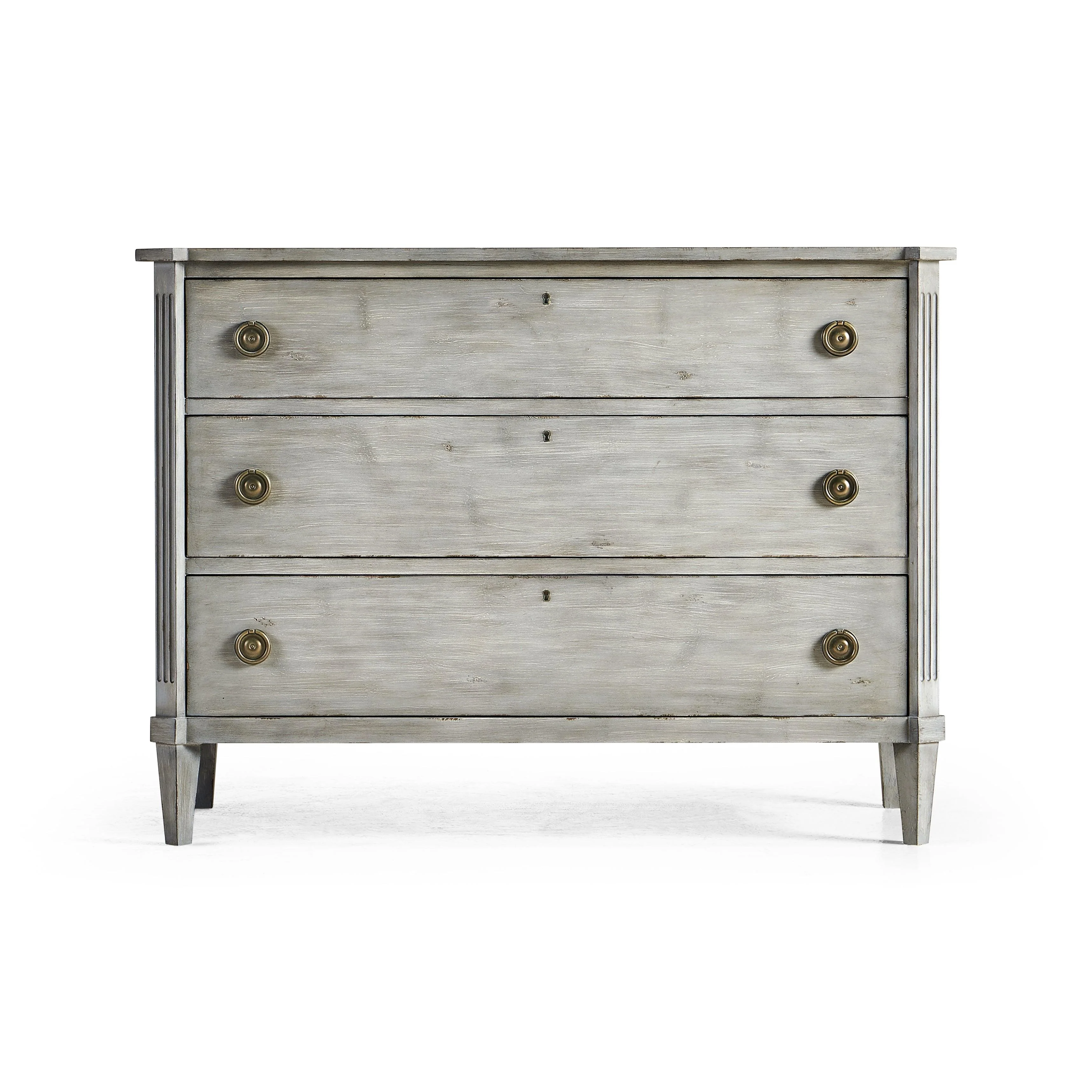 Timeless Aeon Swedish Drawer Chest in Antiqued Grey 48