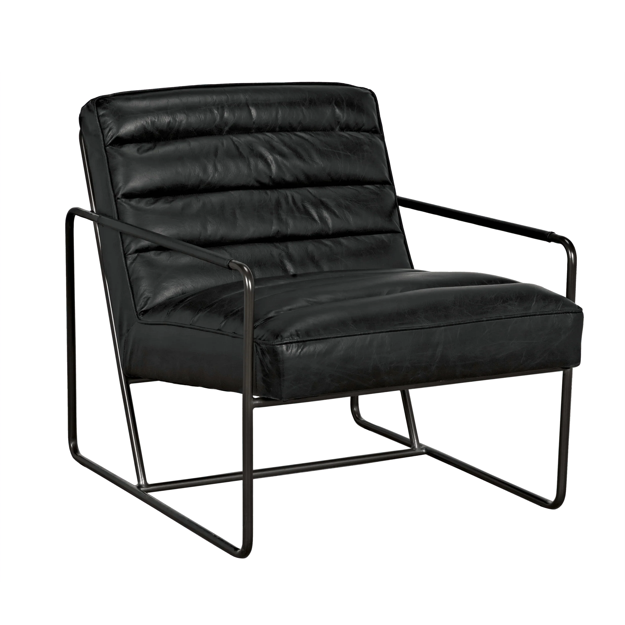 Demeter Chair, Metal and Leather - Frankwebs