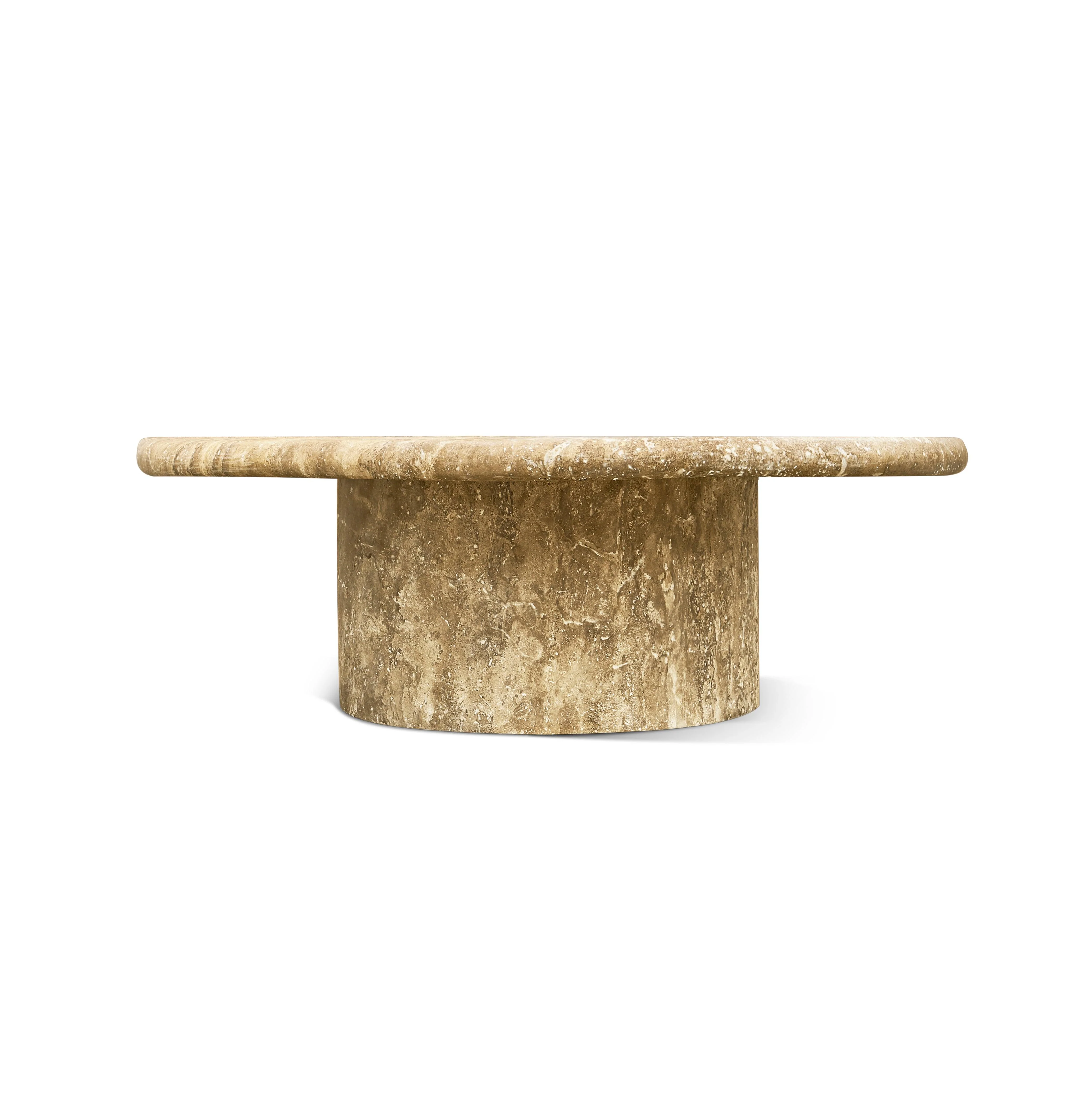 Water Billow Travertine Cocktail Table - Frankwebs