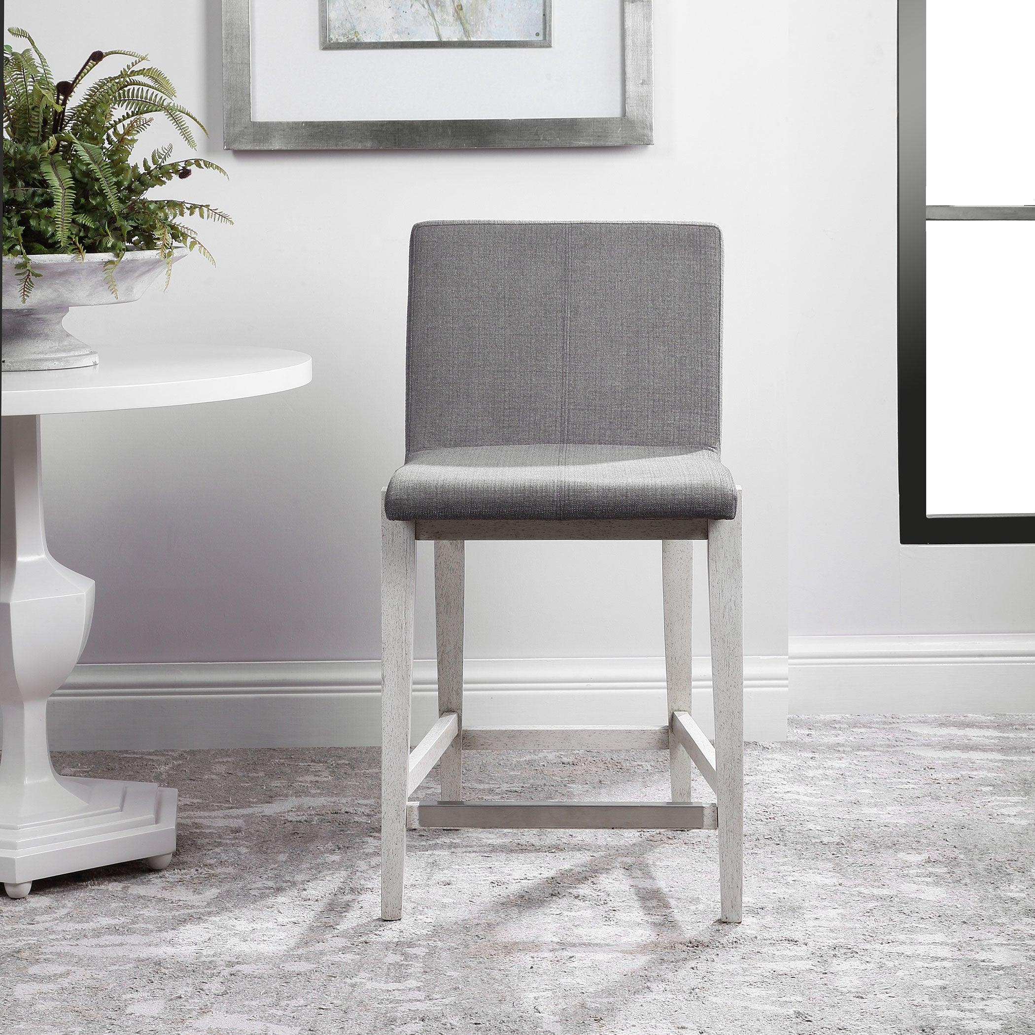 BRAZOS GRAY COUNTER STOOL - Frankwebs
