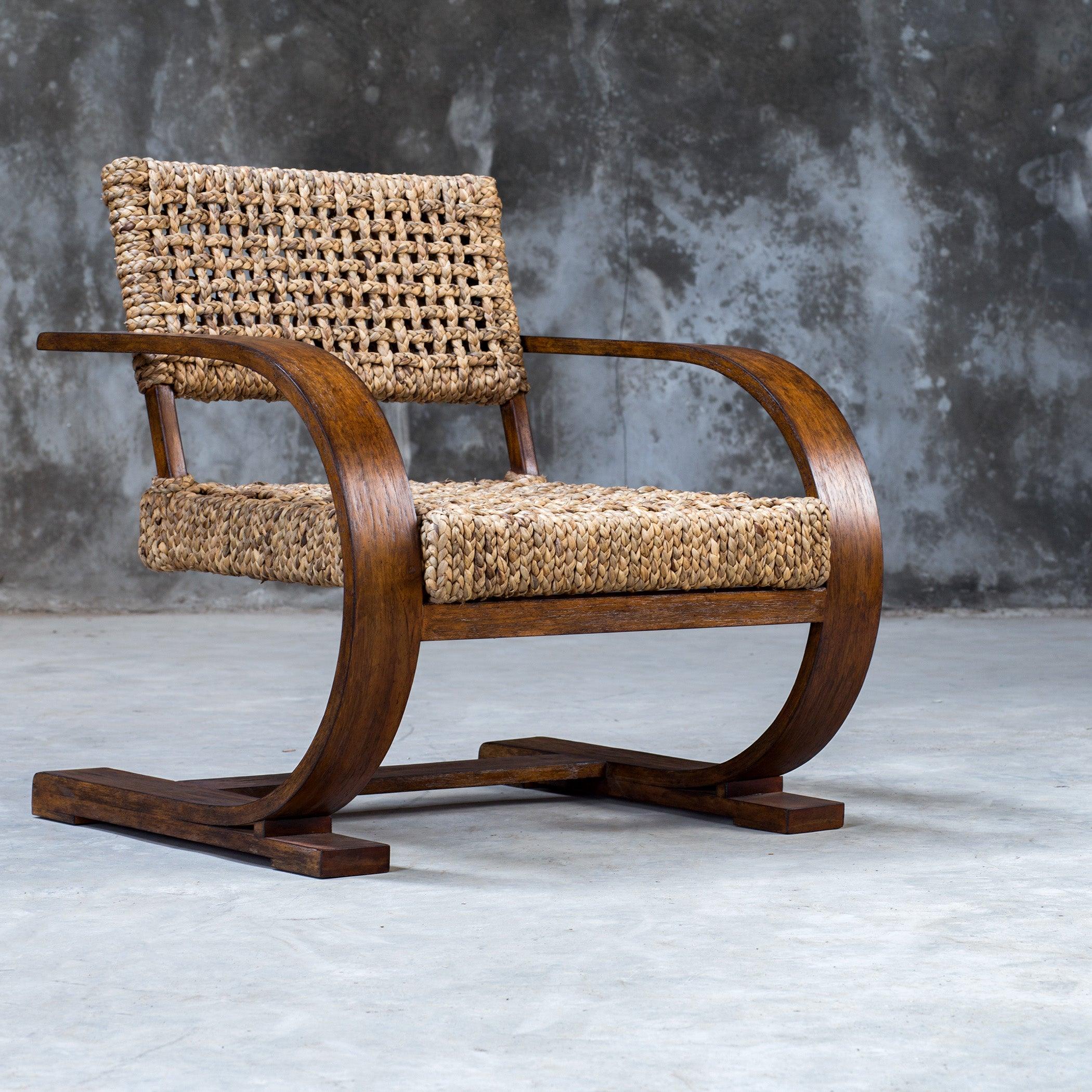 Rehema Natural Woven Accent Chair - Frankwebs