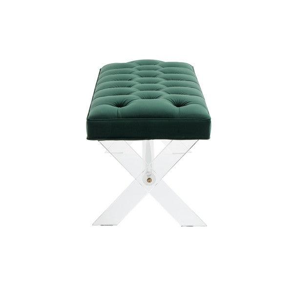 TOURMALINE TUFTED ACRYLIC BENCH - Frankwebs