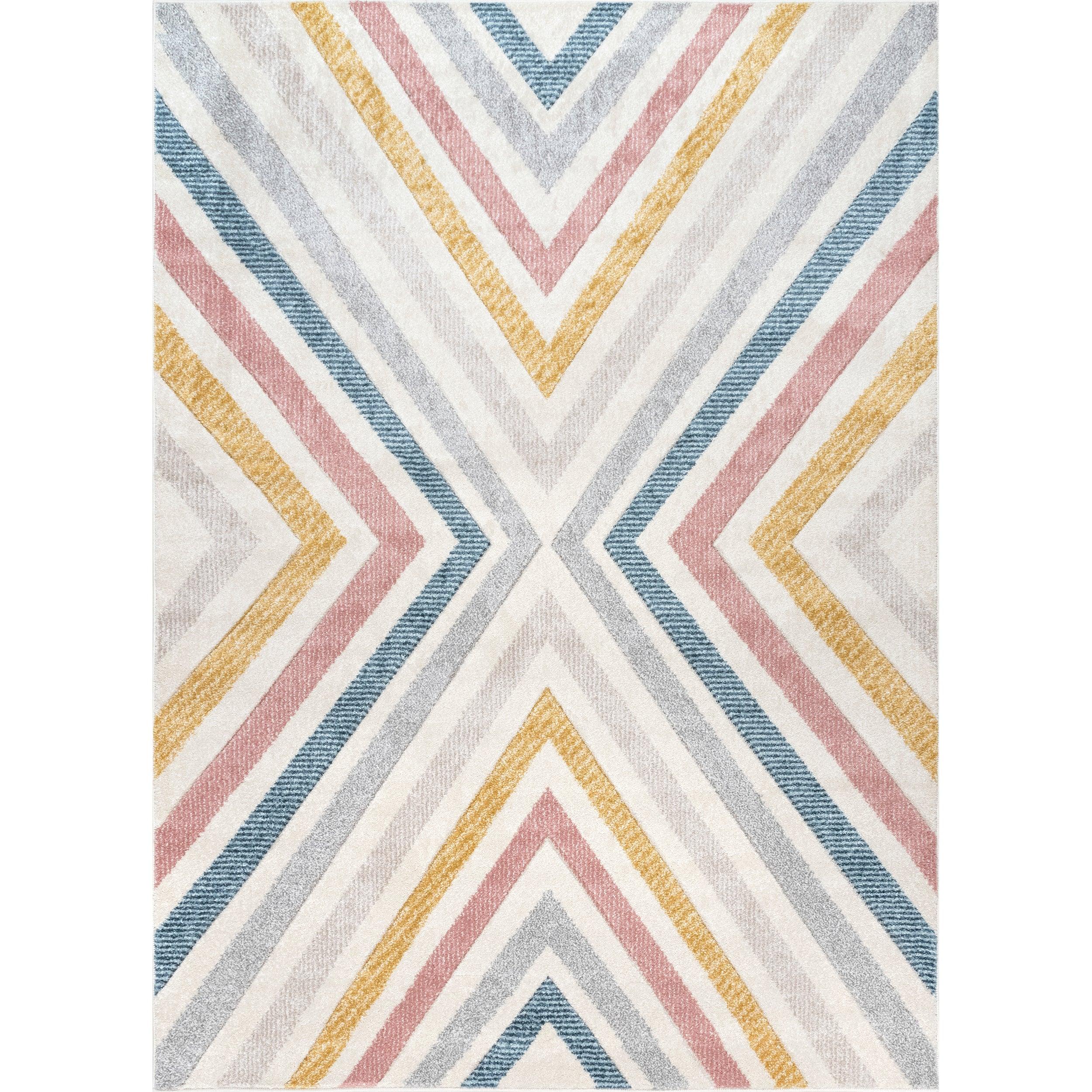 Neveah Contemporary Chevron Area Rug - Frankwebs